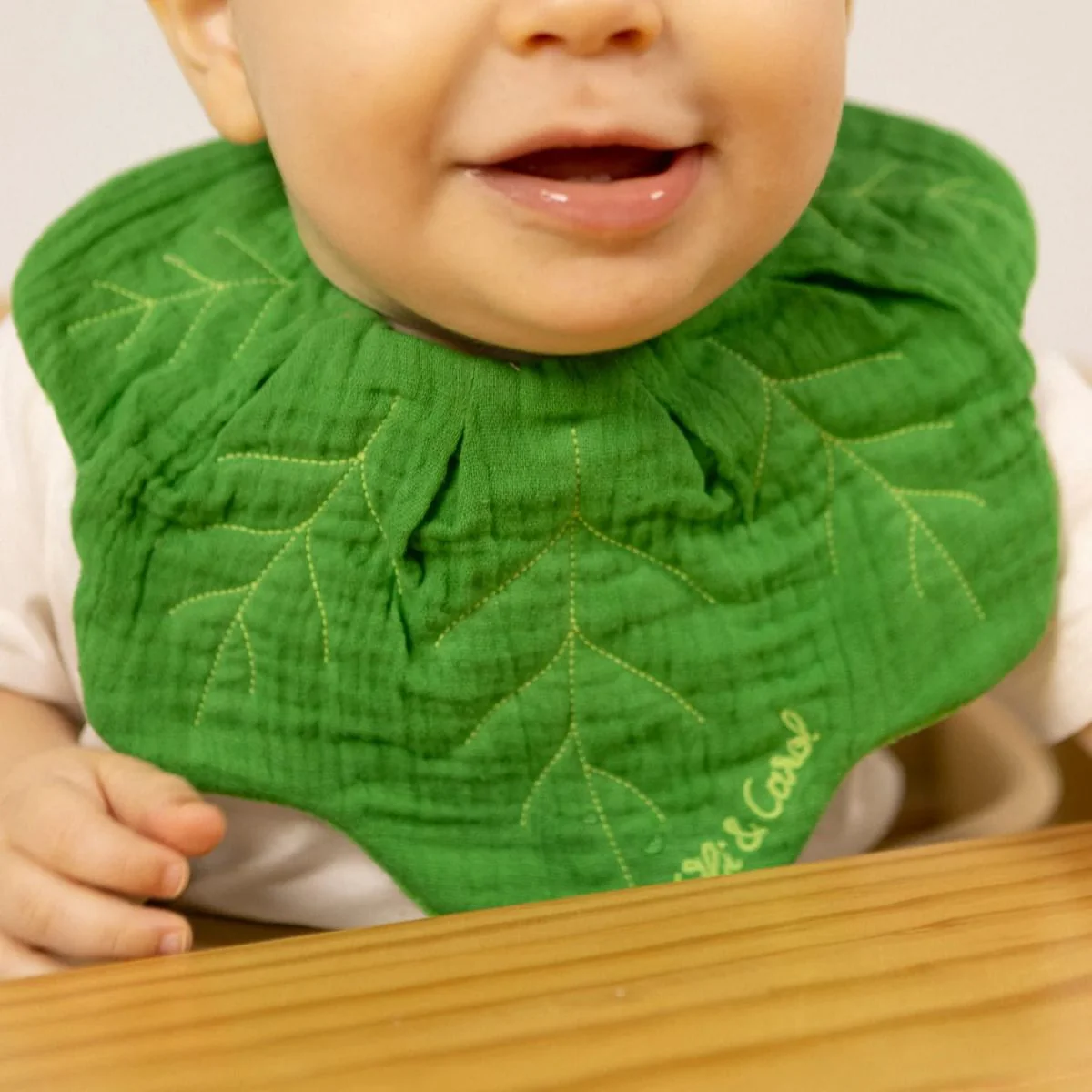 Oli & Carol Baby Bib - Kendall The Kale - Image 3
