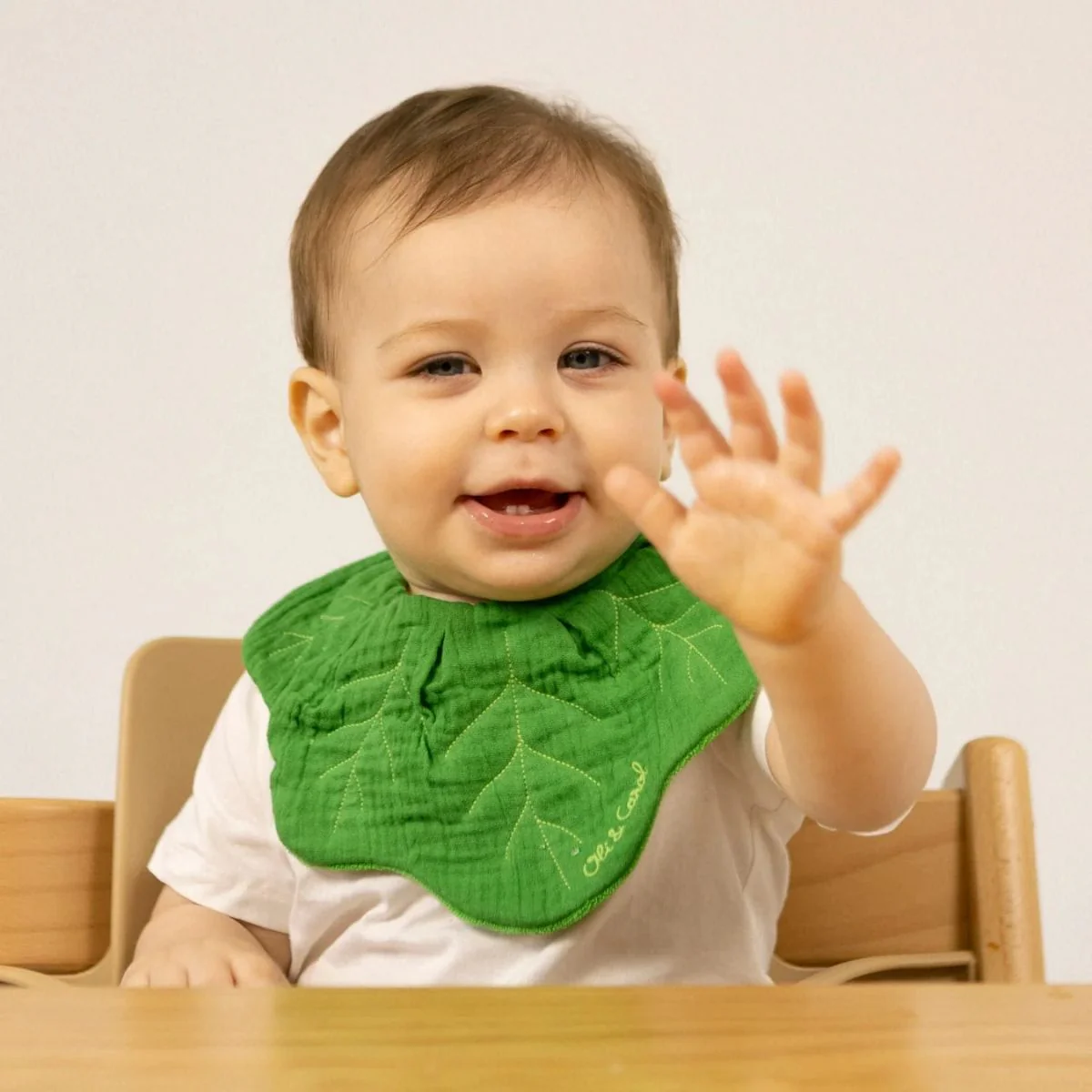 Oli & Carol Baby Bib - Kendall The Kale - Image 5