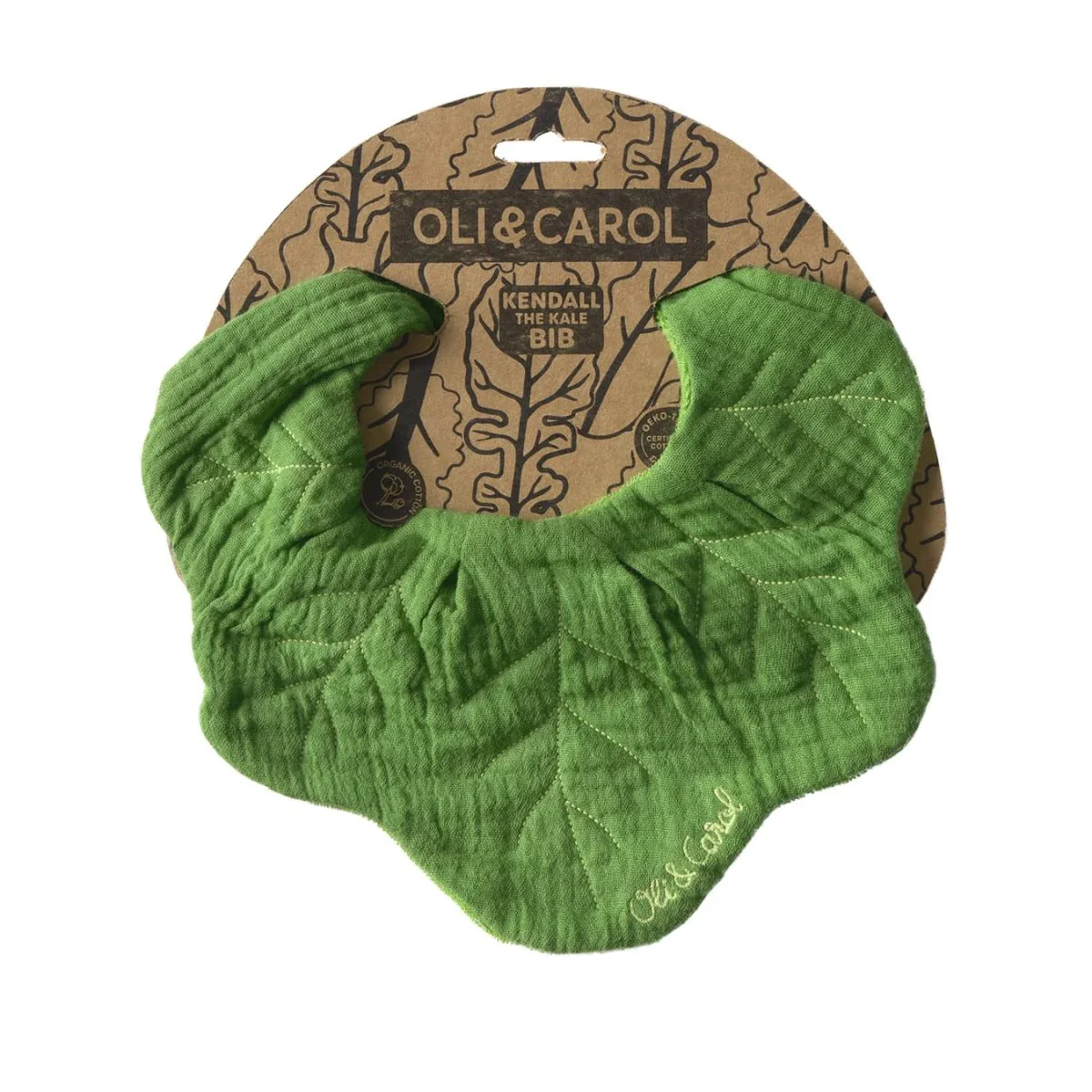 Oli & Carol Baby Bib - Kendall The Kale - Image 8