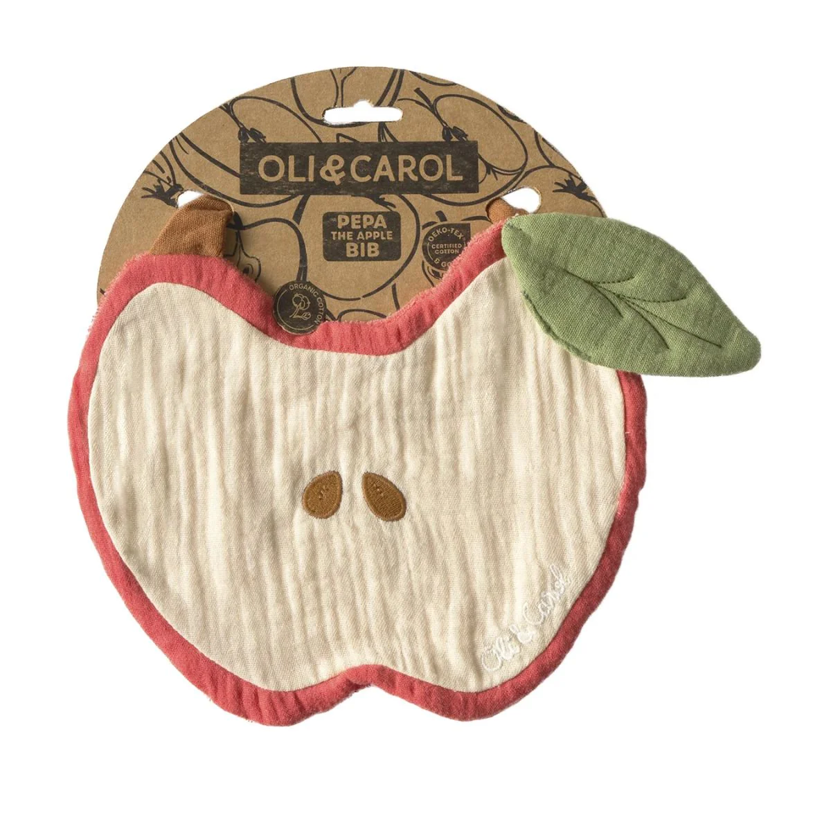 Oli & Carol Bib - Pepa The Apple - Image 6