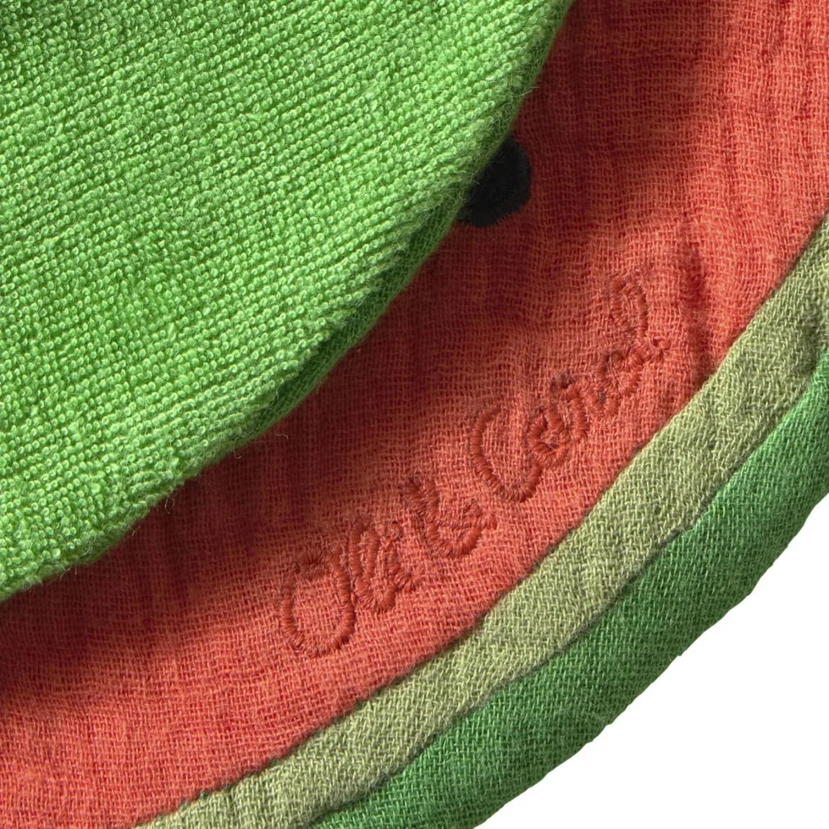 Oli & Carol Baby Bib -  Wally The Watermelon - Image 4