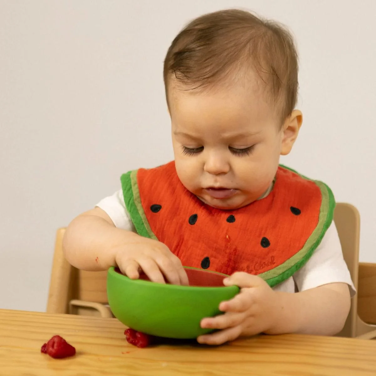 Oli & Carol Baby Bib -  Wally The Watermelon - Image 8