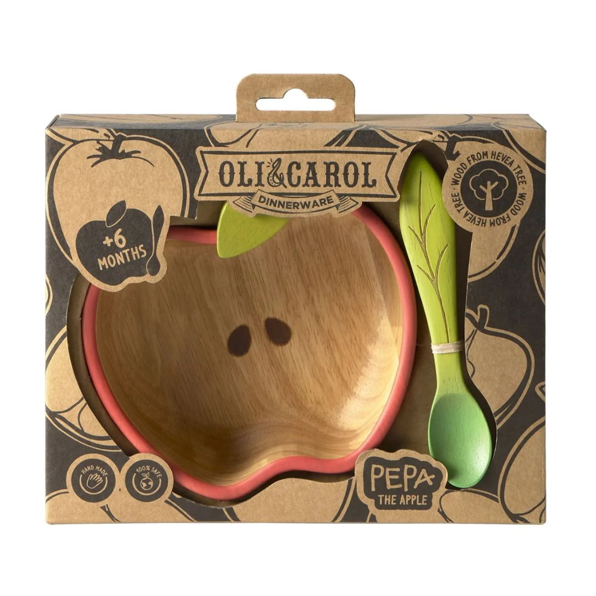 Oli & Carol Dinnerware Bowl & Spoon Set - Pepa The Apple - Image 4