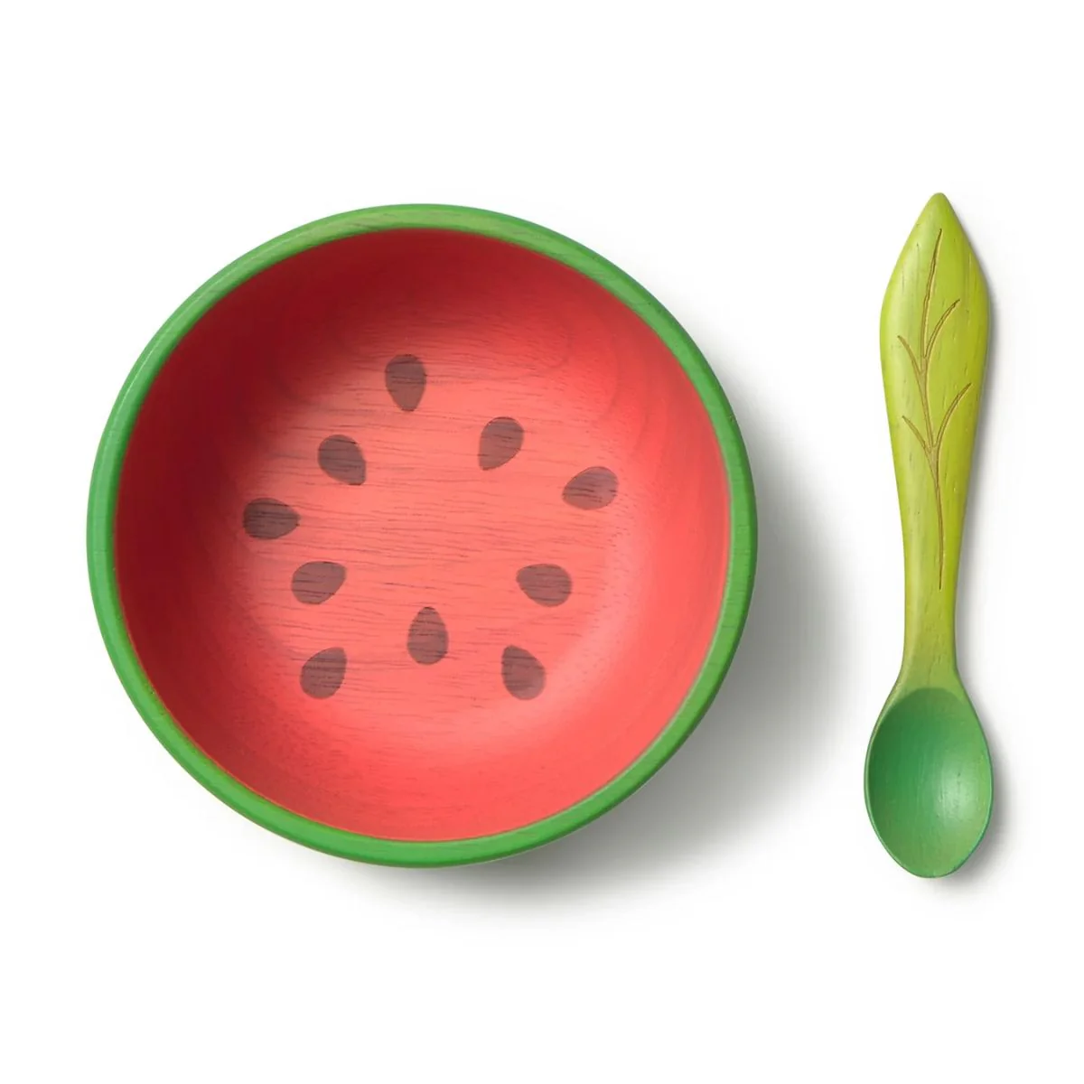 Oli & Carol Dinnerware Bowl & Spoon Set - Wally The Watermelon - Image 3