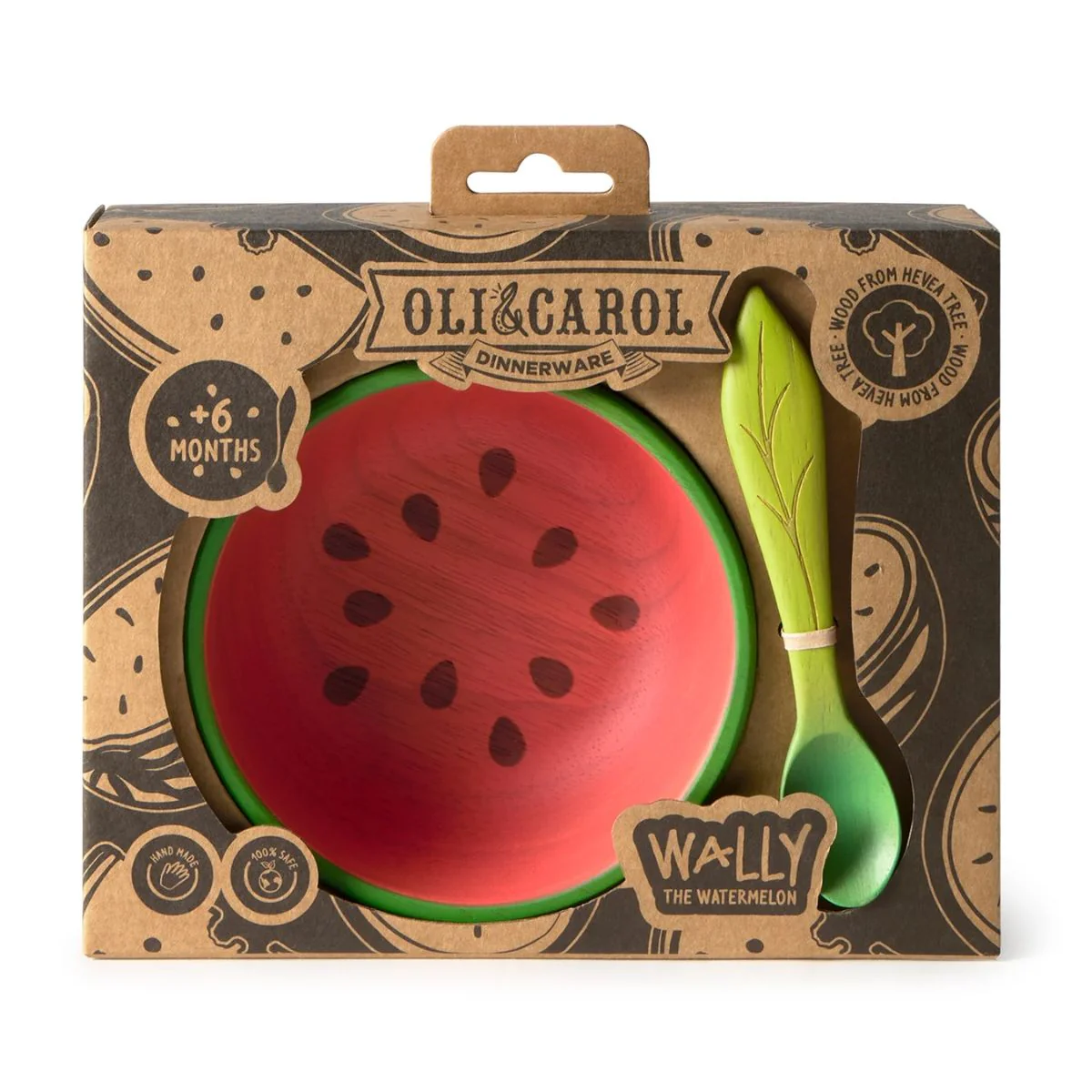 Oli & Carol Dinnerware Bowl & Spoon Set - Wally The Watermelon - Image 4