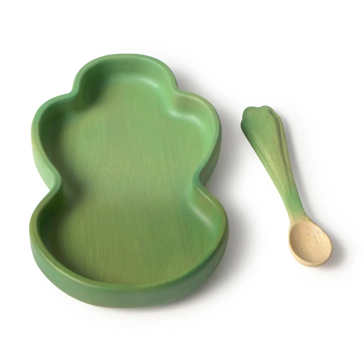 Oli & Carol Dinnerware Plate & Spoon Set - Kendall The Kale - Image 3