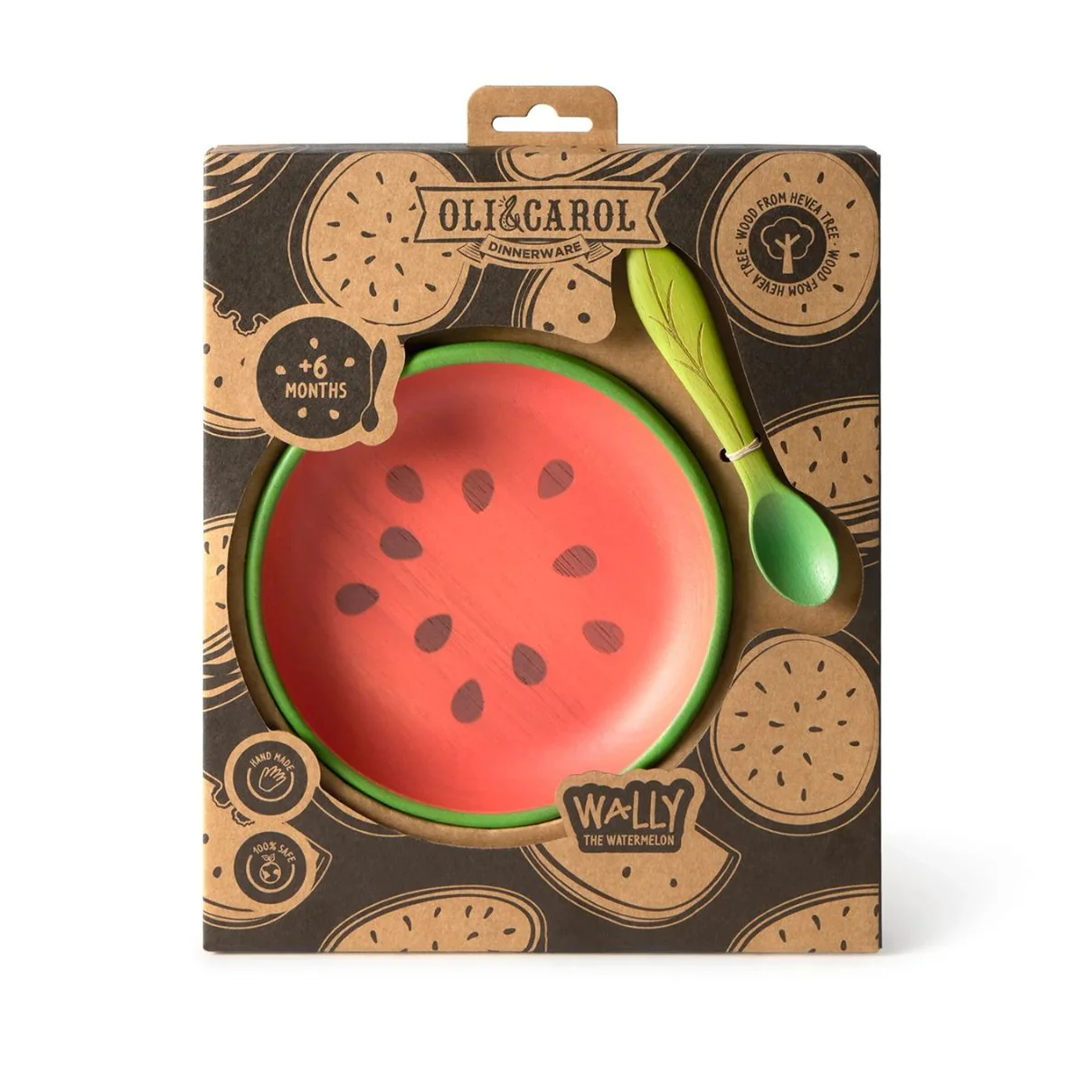 Oli & Carol Dinnerware Plate & Spoon Set - Wally The Watermelon - Image 4