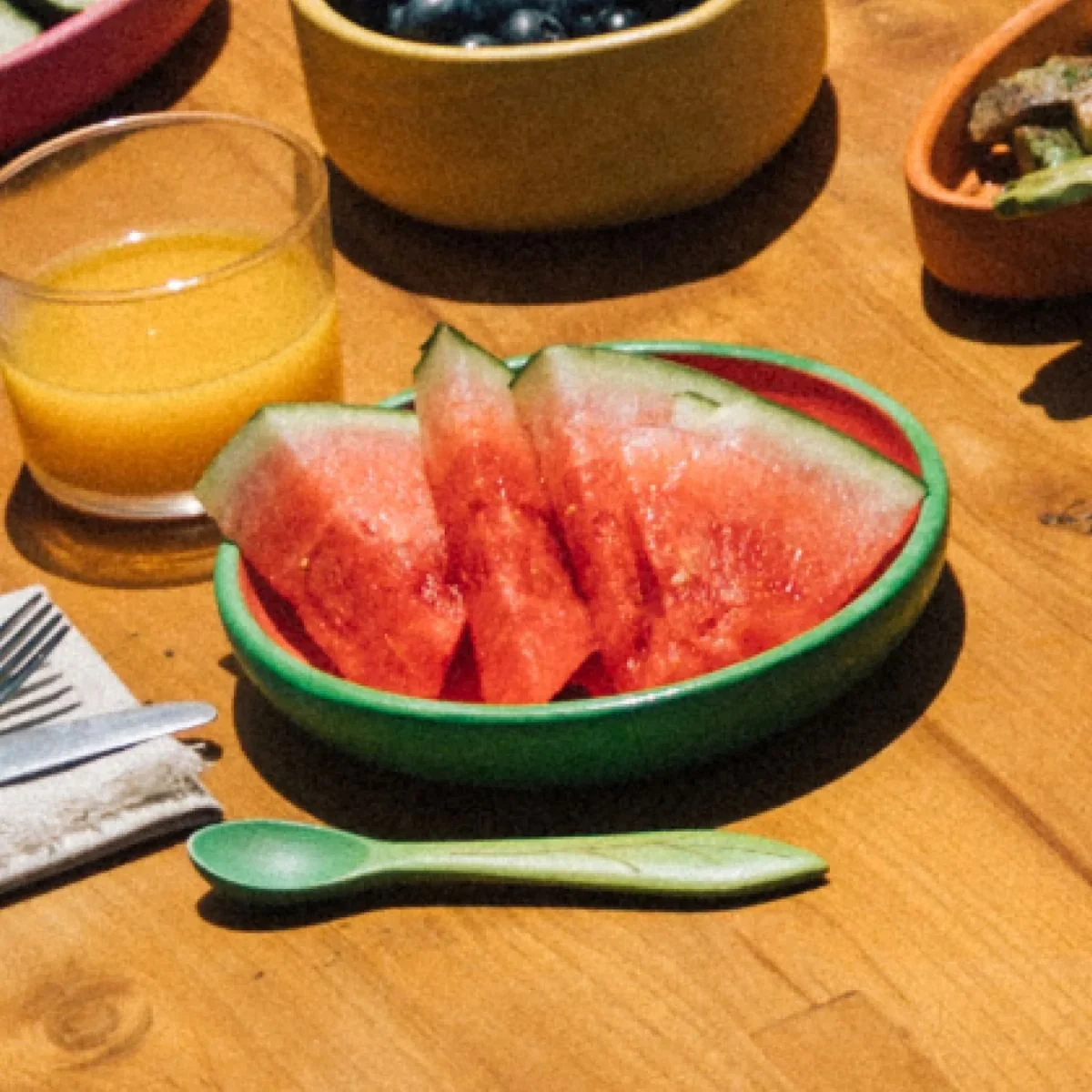 Oli & Carol Dinnerware Plate & Spoon Set - Wally The Watermelon - Image 6