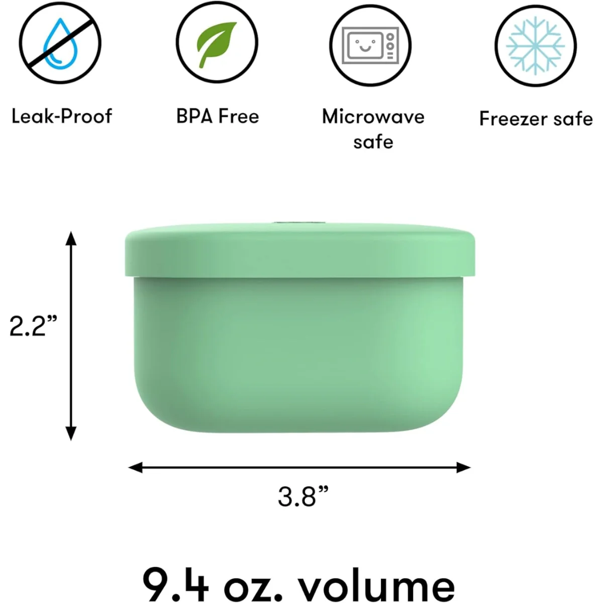 Omie Silicone Snack Container - Green - Image 3