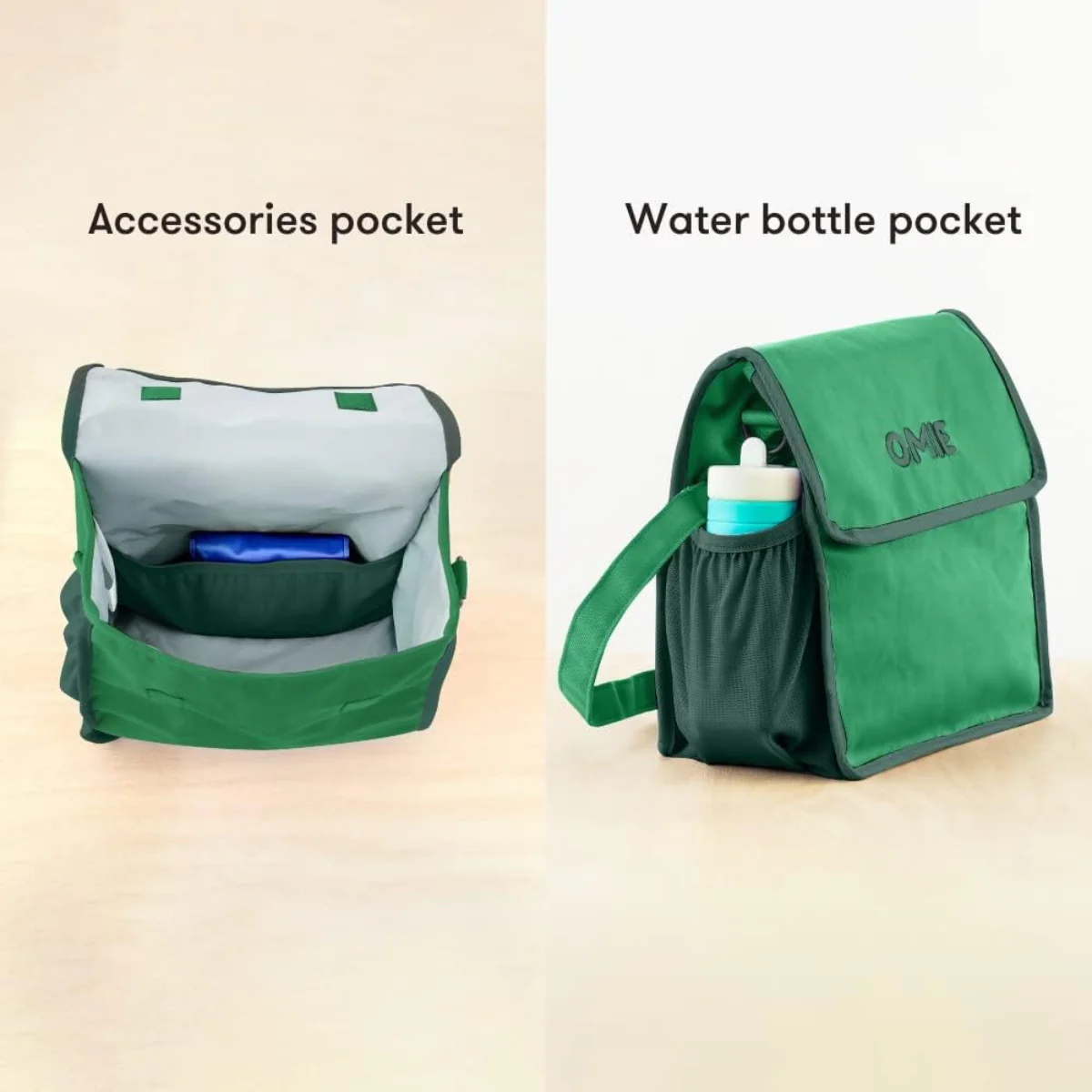 Omiebox Insulated Lunch Tote - Green - Image 4