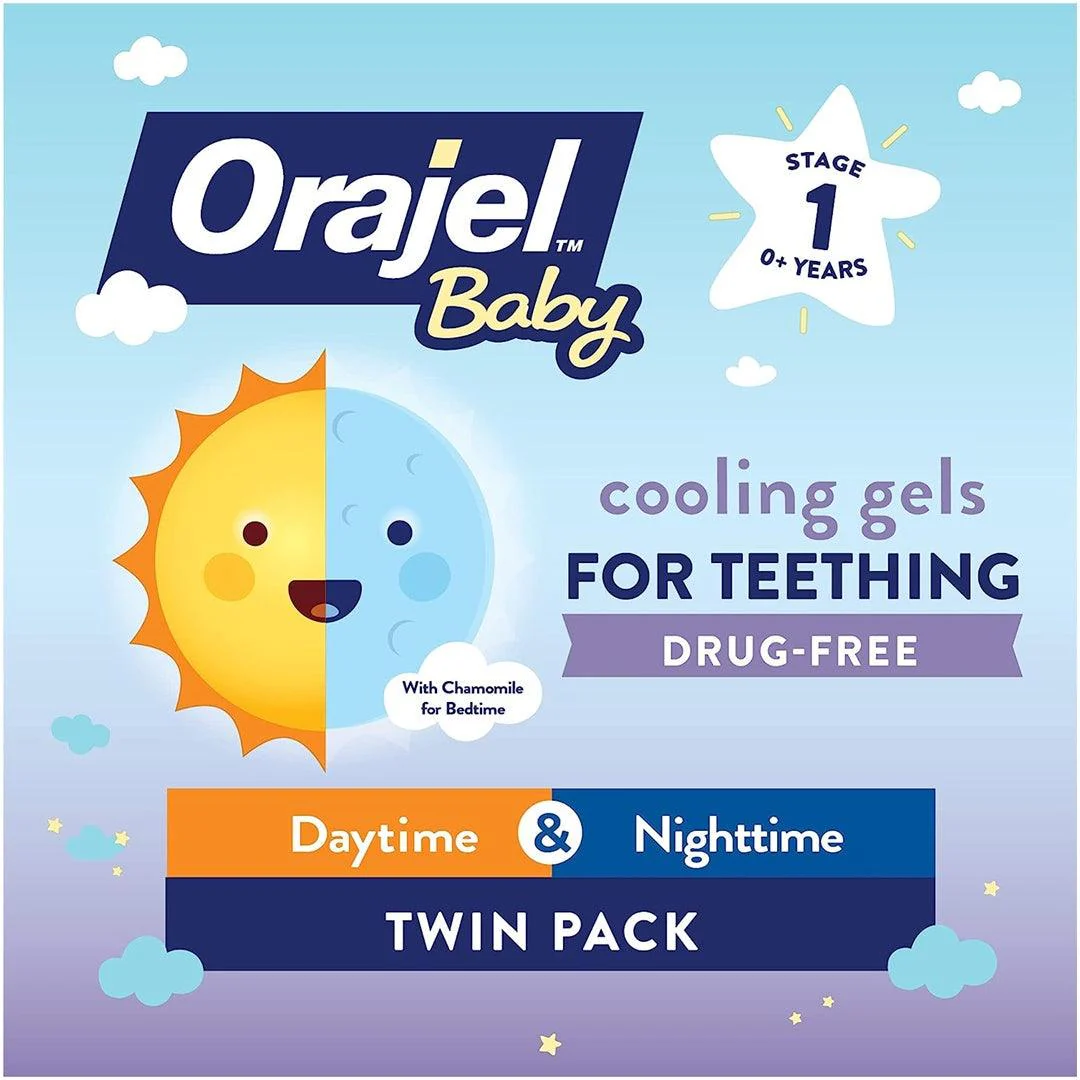 Orajel Baby Daytime & Nighttime Cooling Gels for Teething - 0.36oz - Image 8