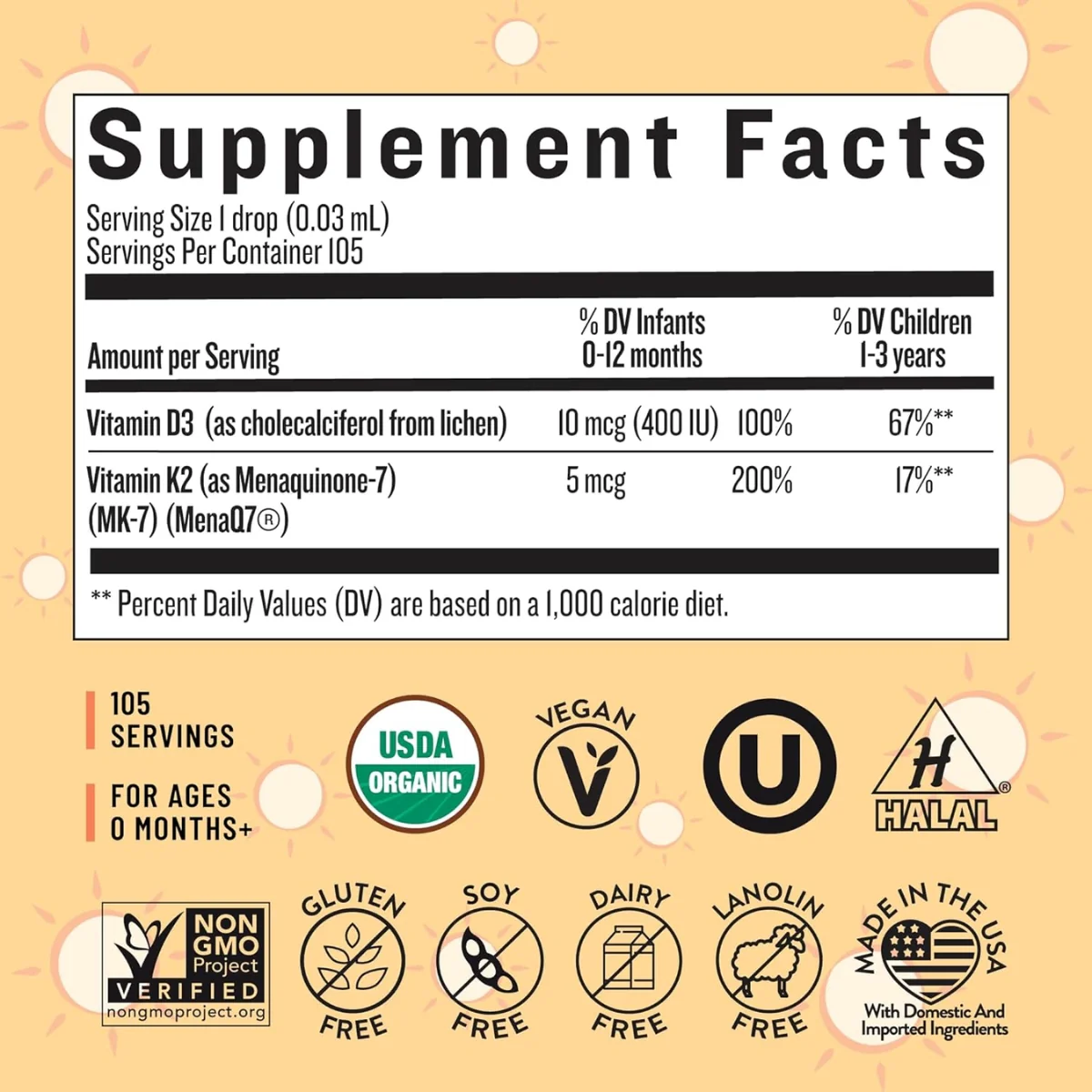 Organic Baby Vitamin D3+K2 Liquid Drops - Image 5