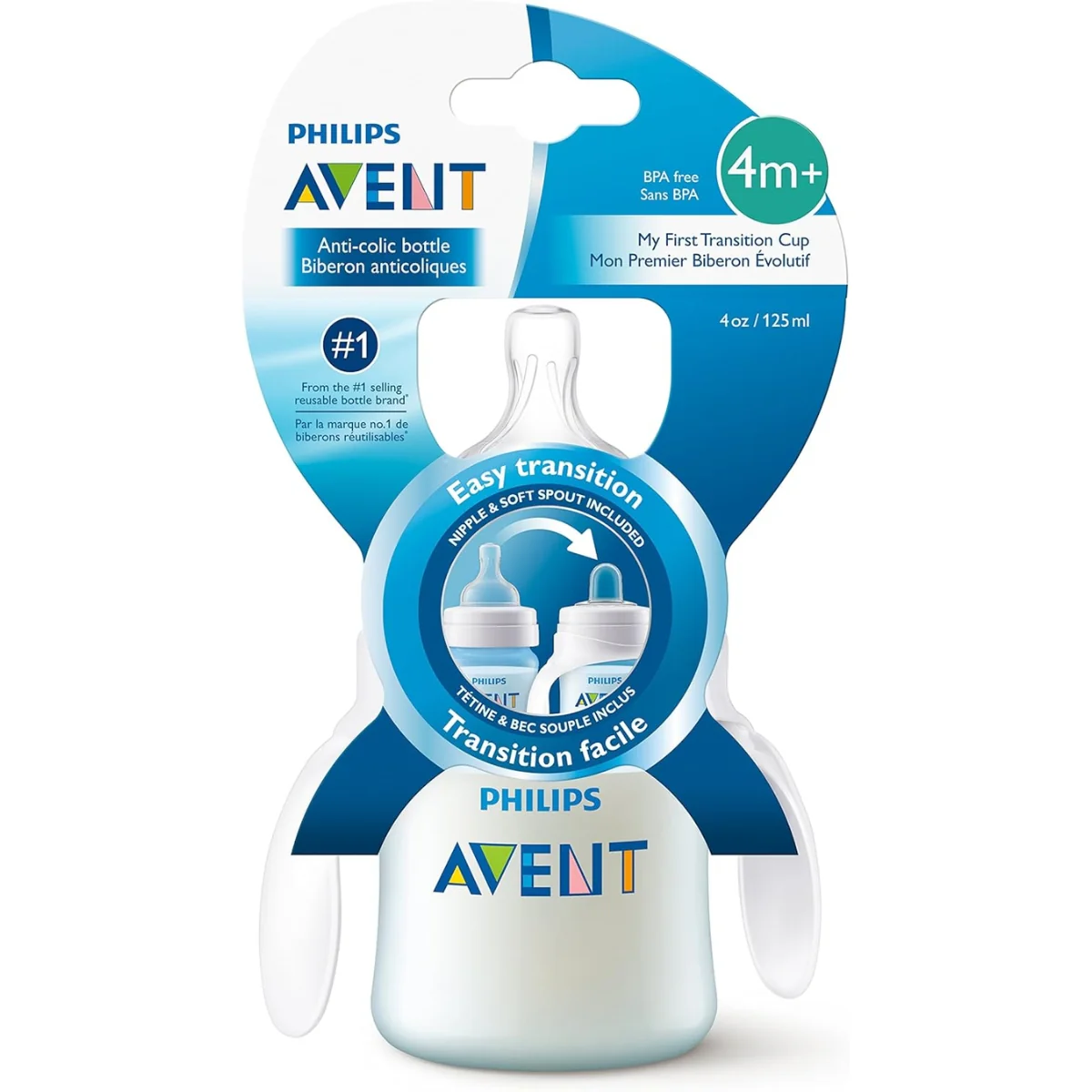 Philips Avent My First Transition Cup 4oz - Blue - Image 9