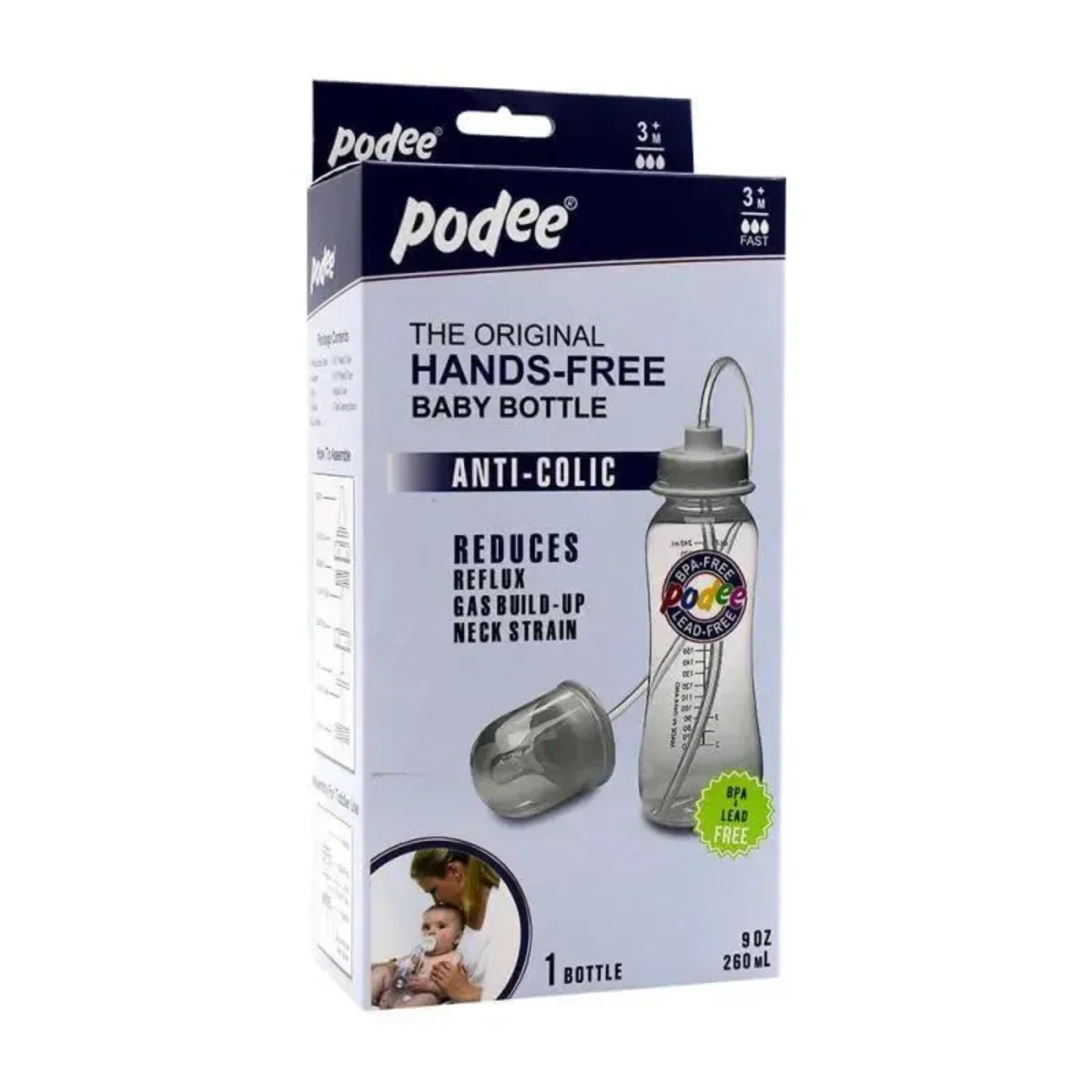Podee Hands-Free Baby Bottle – Single Pack 9 oz - Image 2