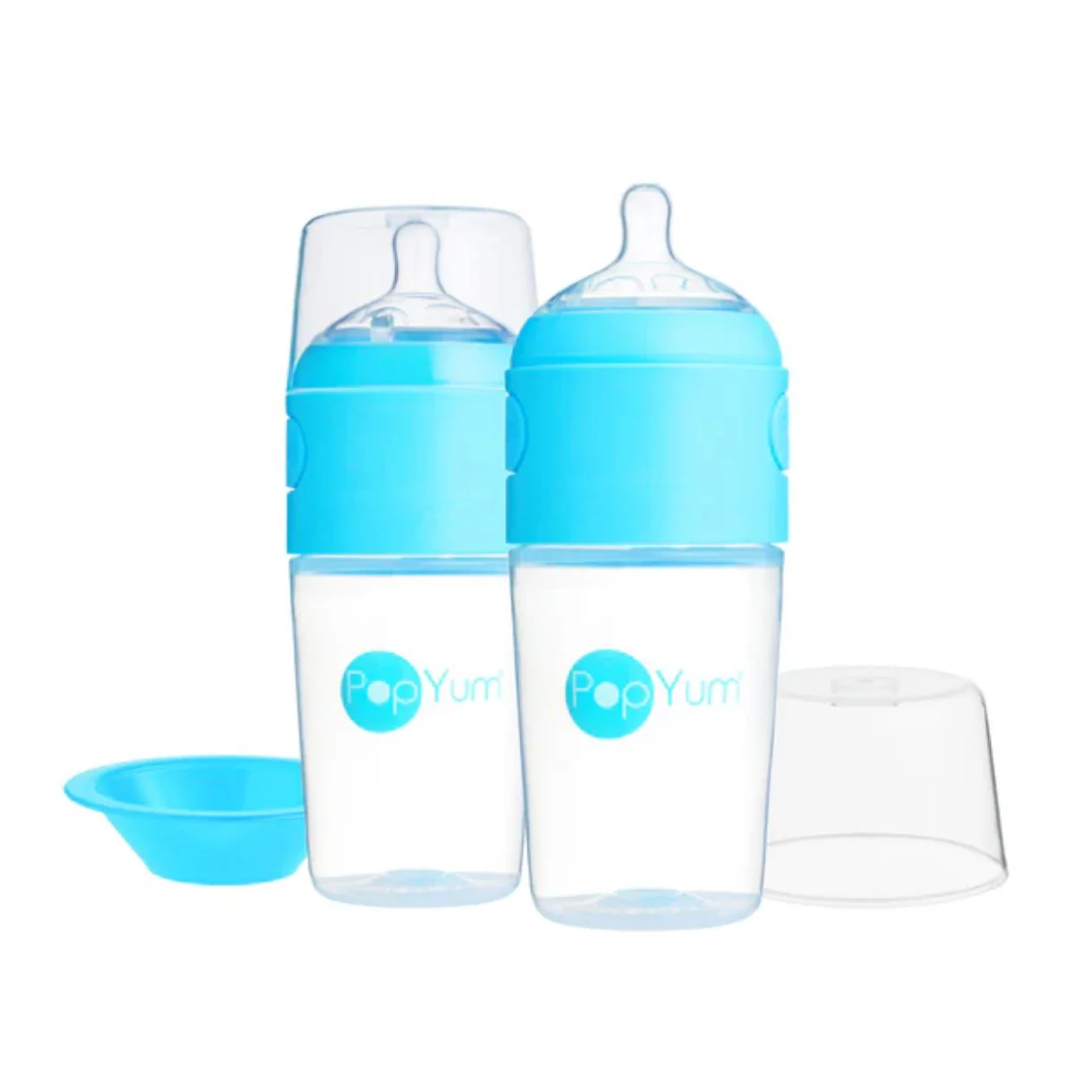 Popyum Anti-Colic Formula Making Baby Bottle, 2-Pack, 9 Oz - Sky Blue - Image 6