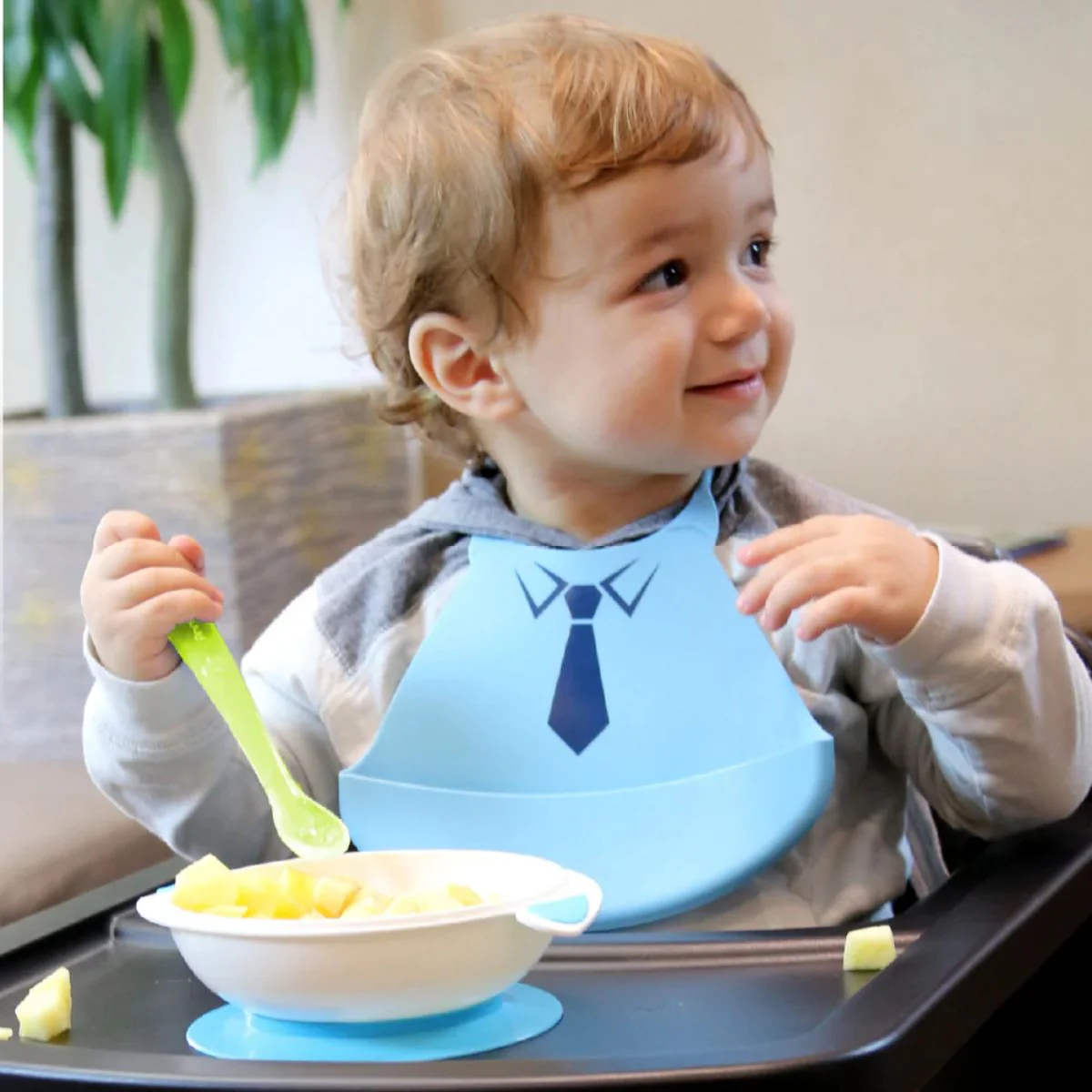 Primo Passi Silicone Spoon 4PK - Blue & Green - Image 5