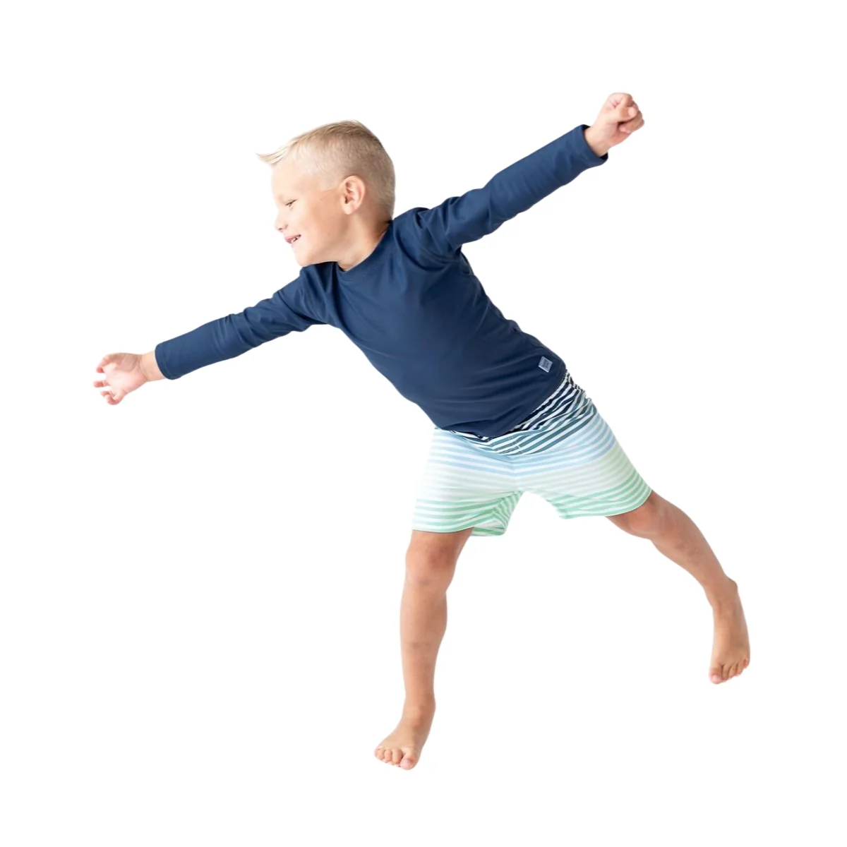 Rugged Butts Long Sleeve Rash Guard - Navy - 12-18M - Image 7