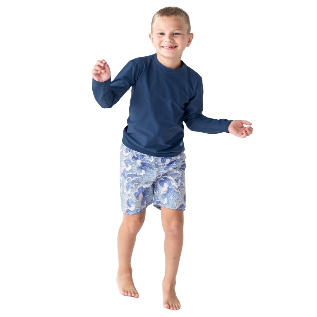 Rugged Butts Long Sleeve Rash Guard - Navy - 12-18M - Image 9