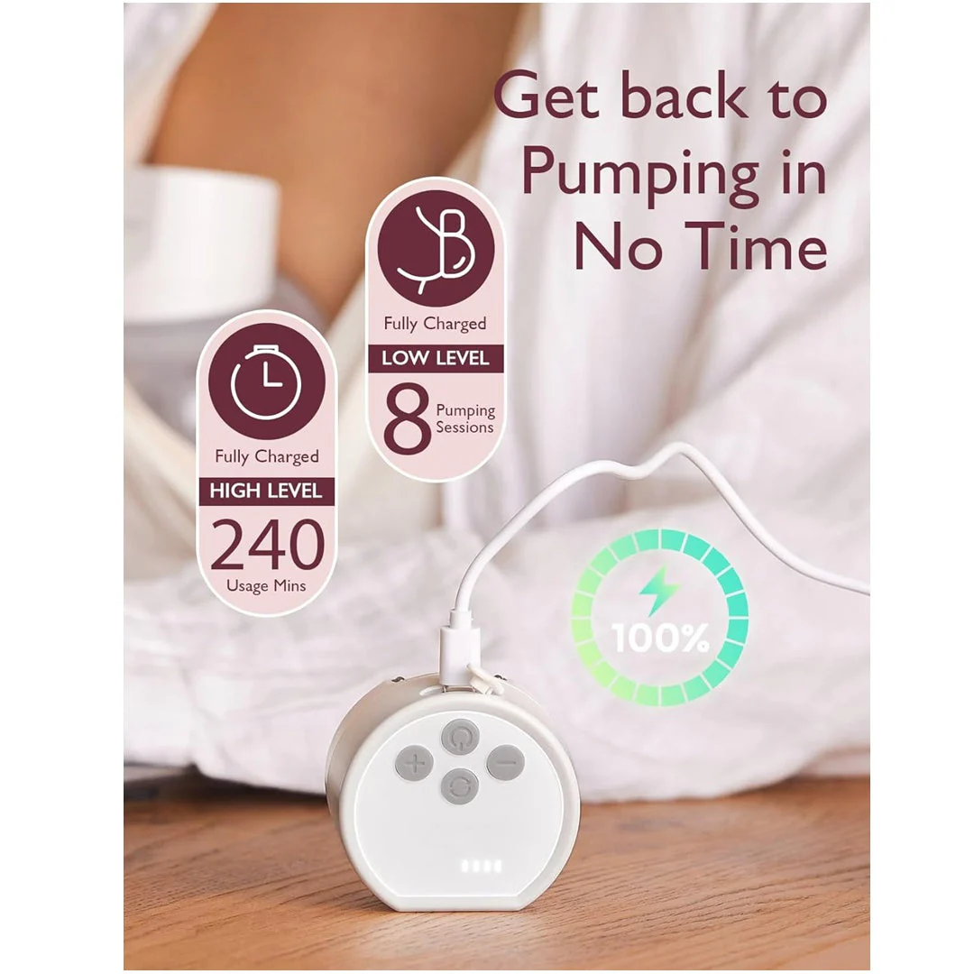 S12 Pro Wearable Breast Pump - High Efficiency White - Image 9