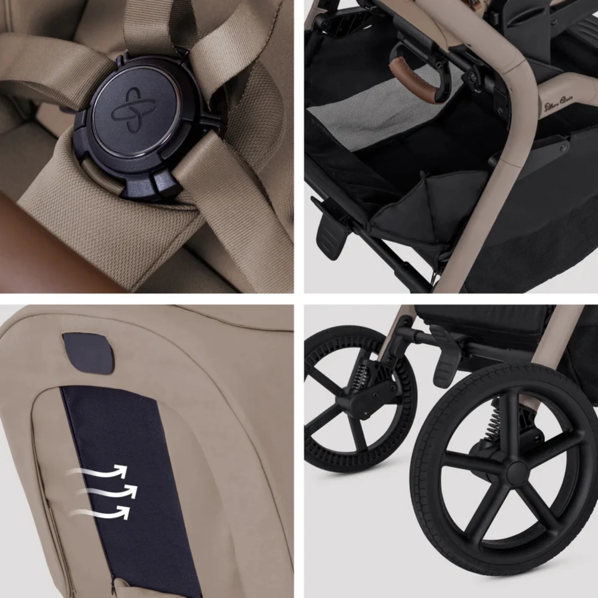 Silver Cross Breez Modular Stroller - Champagne - Image 9