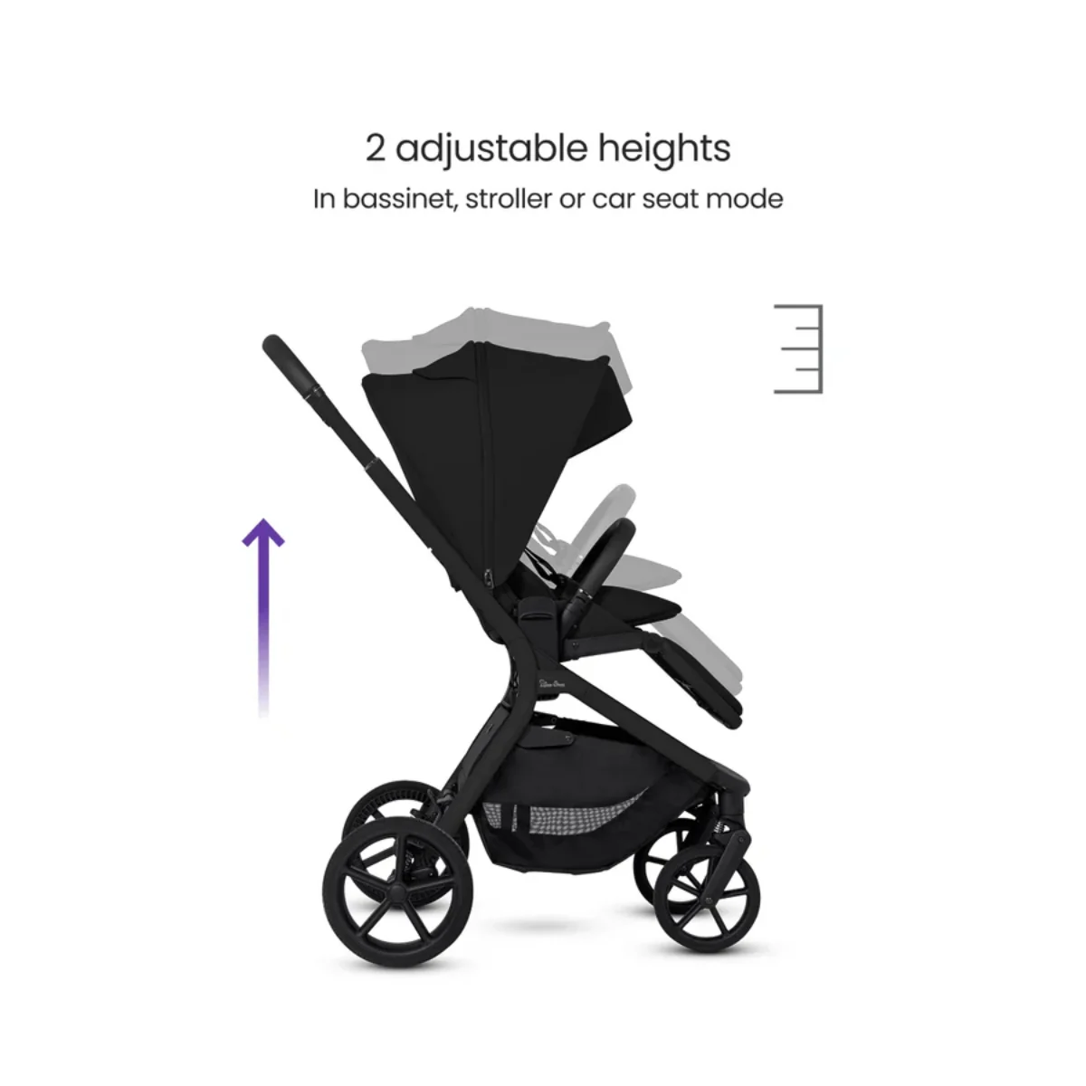 Silver Cross Breez Modular Stroller - Onyx - Image 6