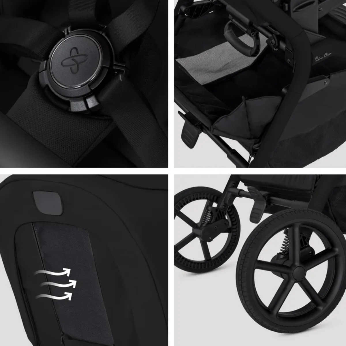 Silver Cross Breez Modular Stroller - Onyx - Image 9