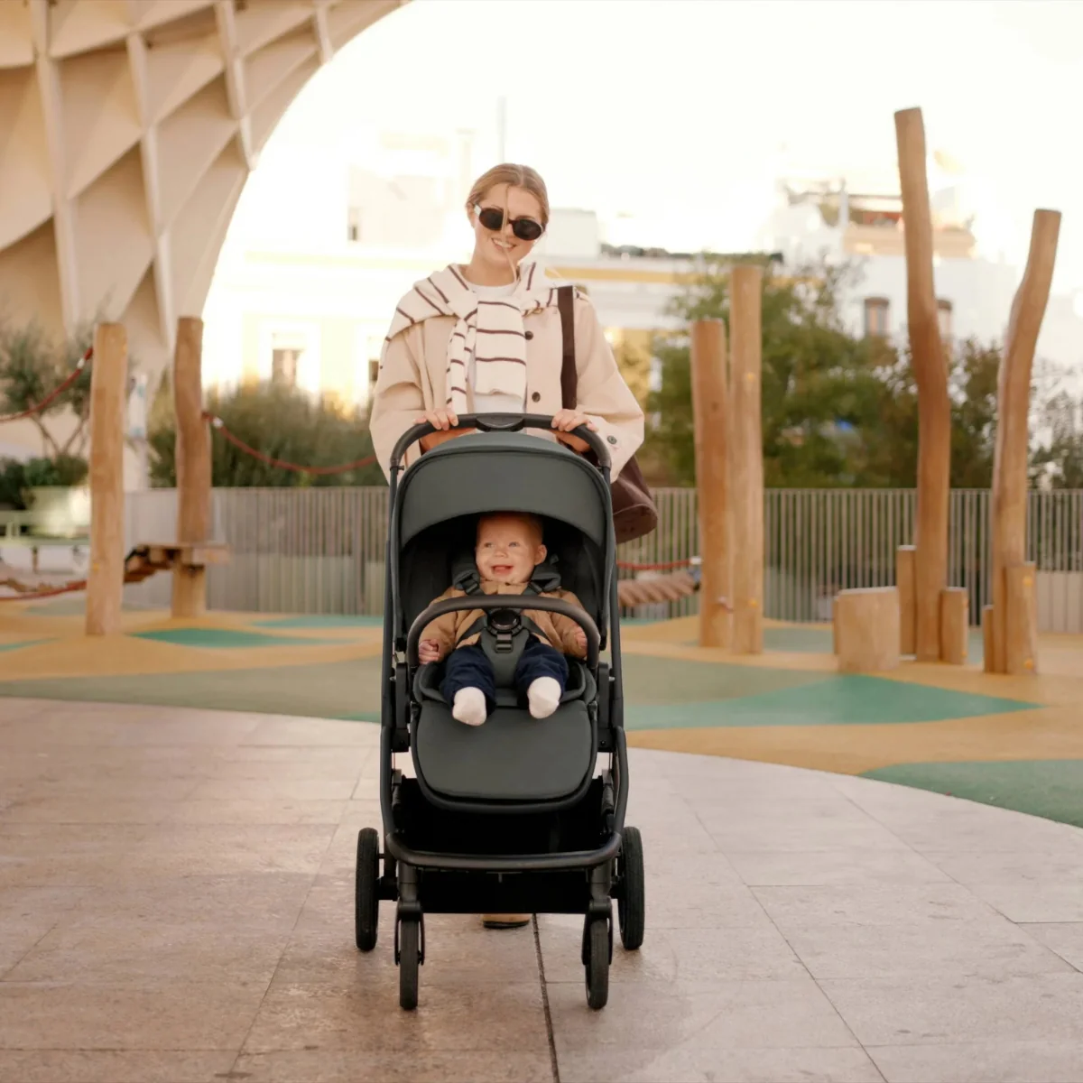 Silver Cross Breez Modular Stroller - Champagne - Image 16