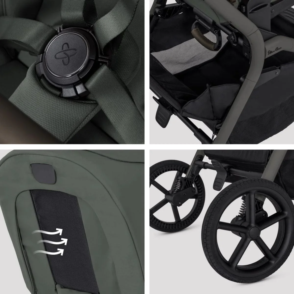 Silver Cross Breez Modular Stroller - Pewter - Image 9