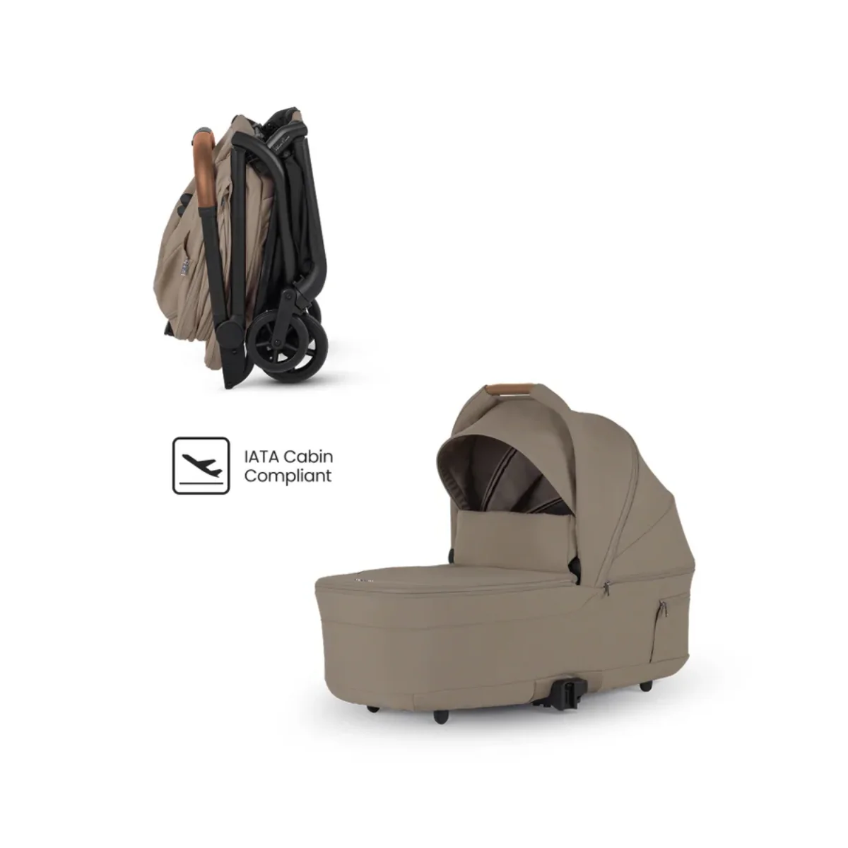 Silver Cross Nia Compact Bassinet - Champagne