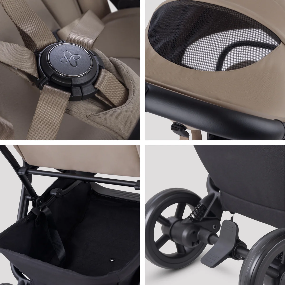 Silver Cross Nia Compact Travel Stroller - Champagne - Image 9
