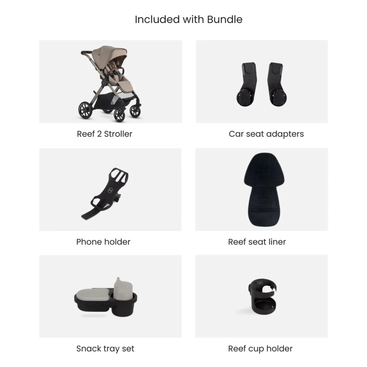 Silver Cross Reef 2 Stroller and Accessory Bundle Frappe - Image 2
