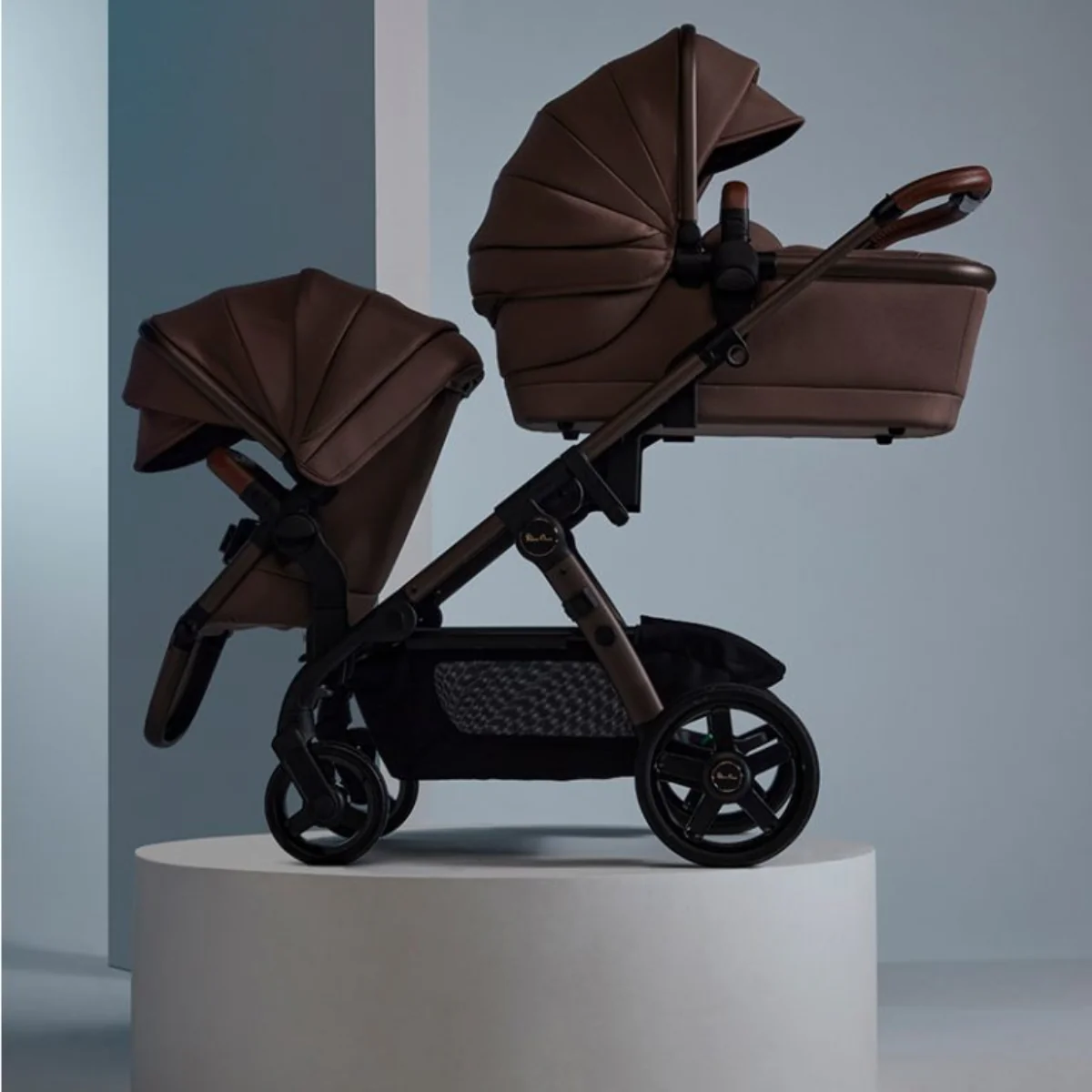Silver Cross Wave 3 Single-to-Double Stroller - Caramel - Image 3