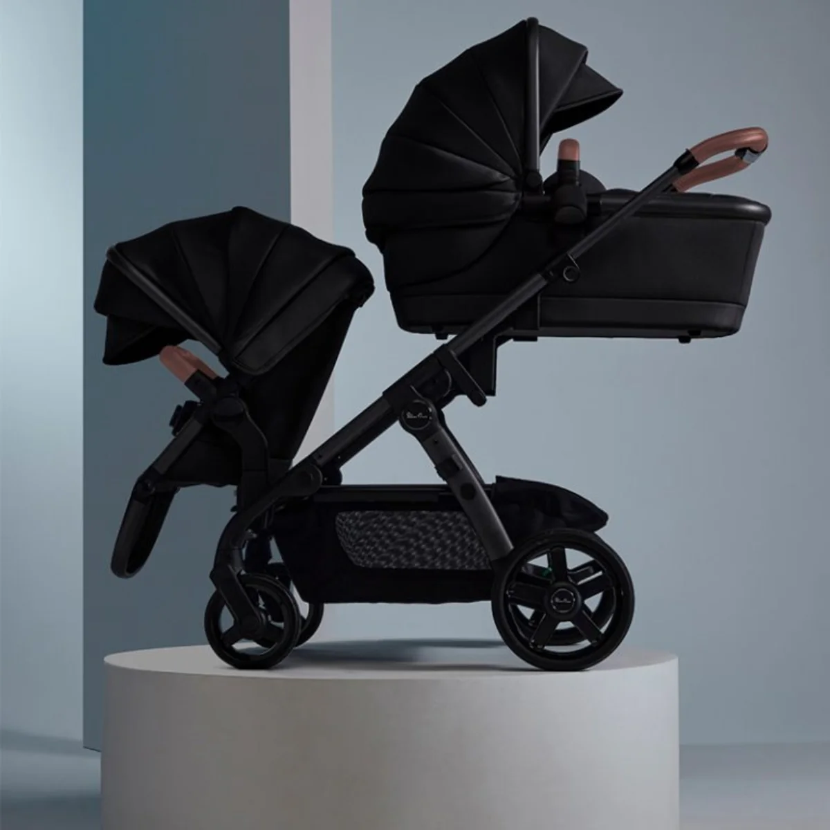 Silver Cross Wave 3 Single-to-Double Stroller - Licorice - Image 3