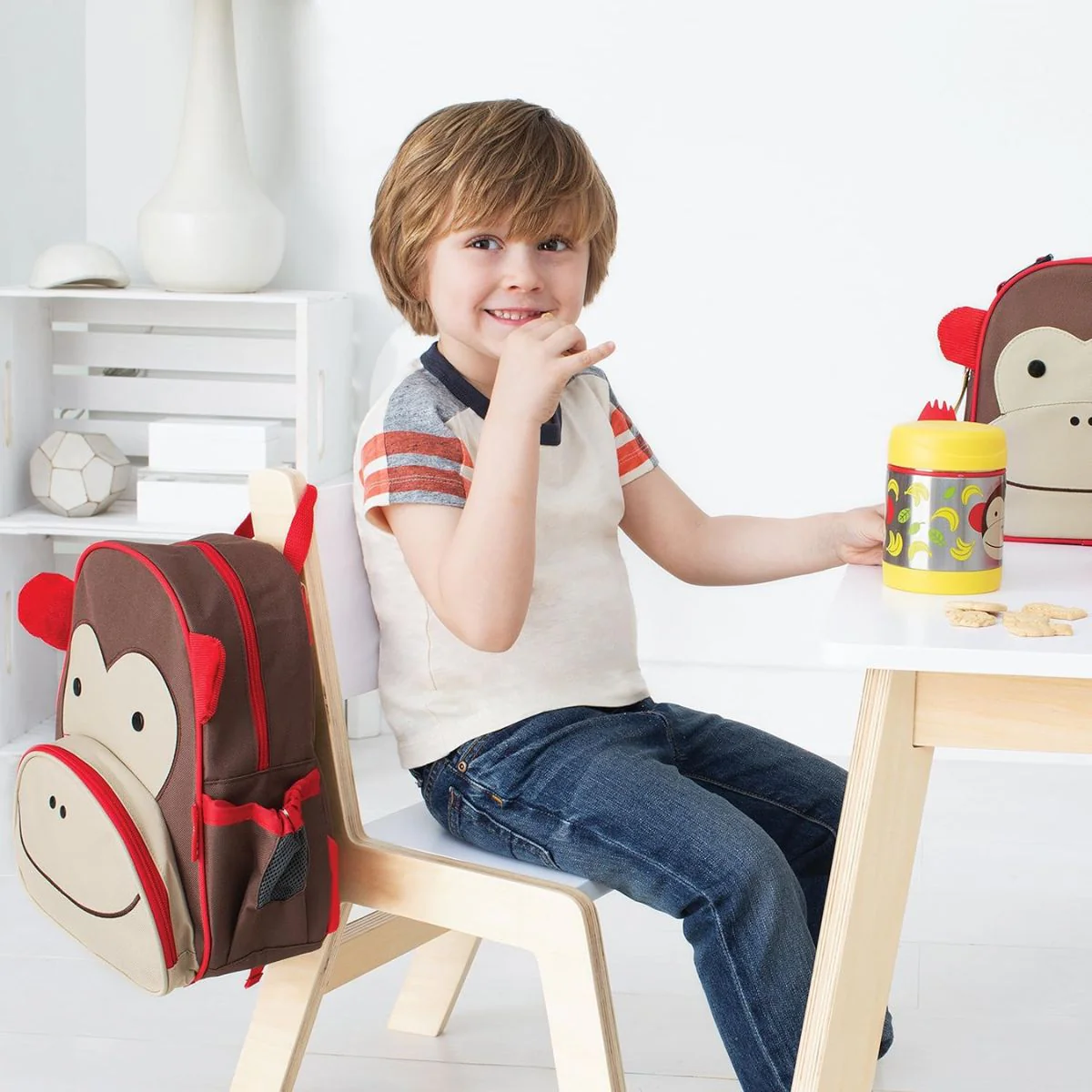 Skip Hop Little Kid Backpack - Monkey - Image 7