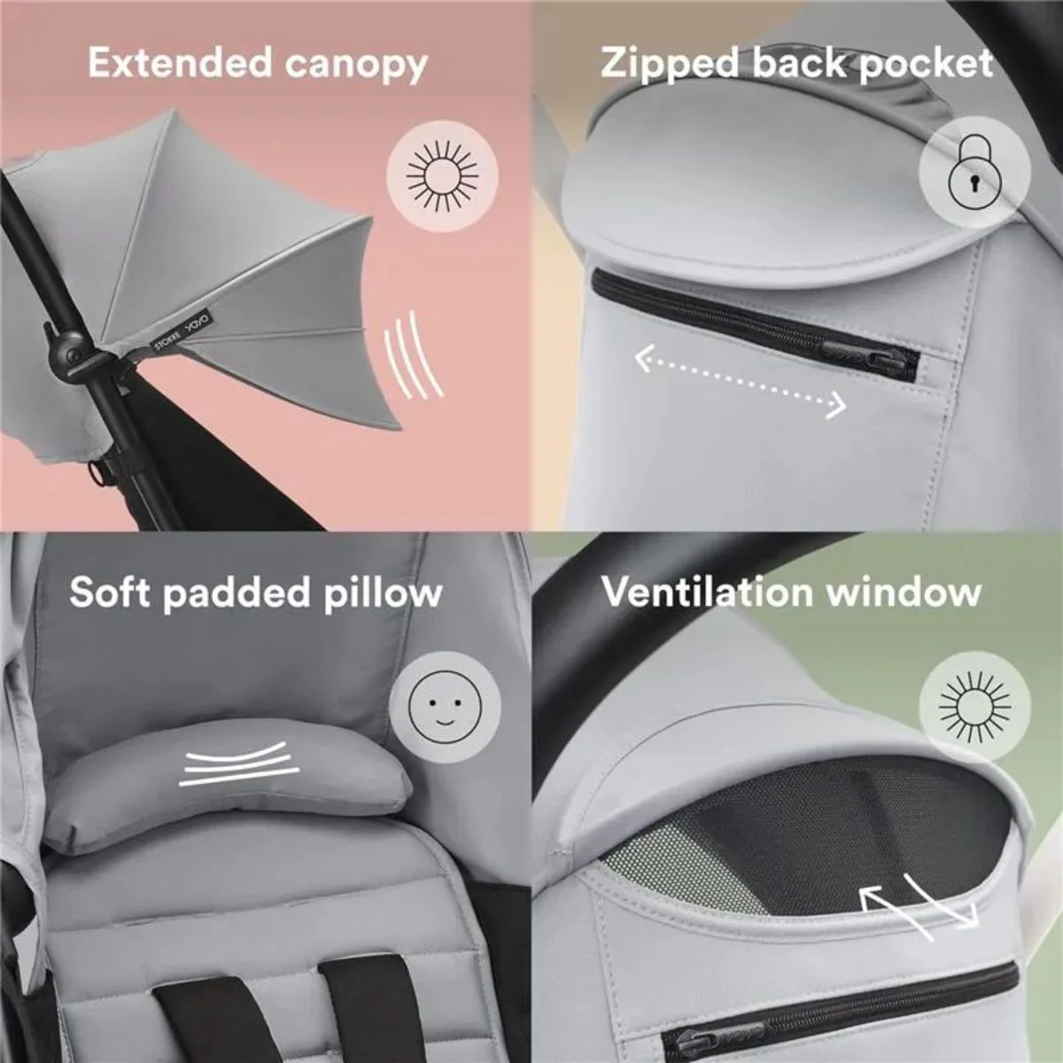 Stokke Yoyo Color Pack 6+ Stone - Image 5