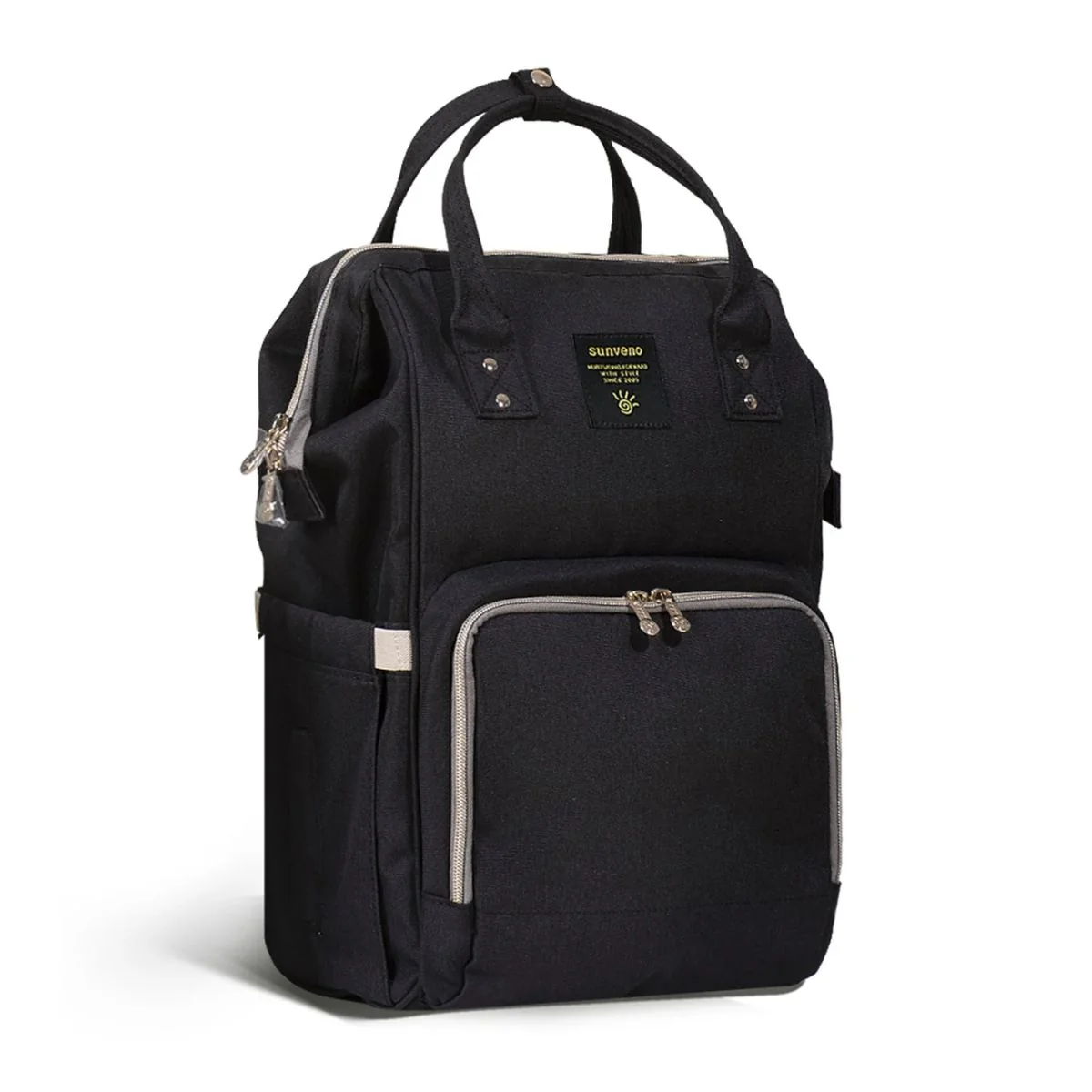 Sunveno Classic Diaper Backpack - Black - Image 4