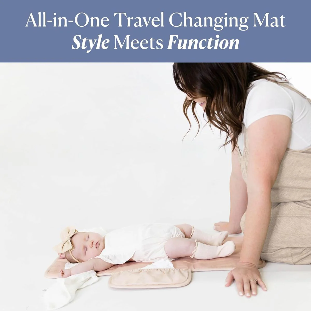 Toddlekind Mini Maven Portable Changing Pad - Blush - Image 6