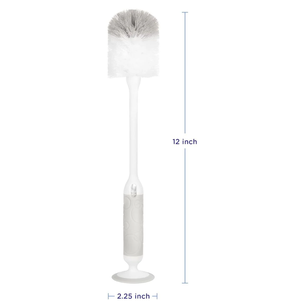 Ubbi Deluxe Baby Bottle Brush - Grey - Image 3