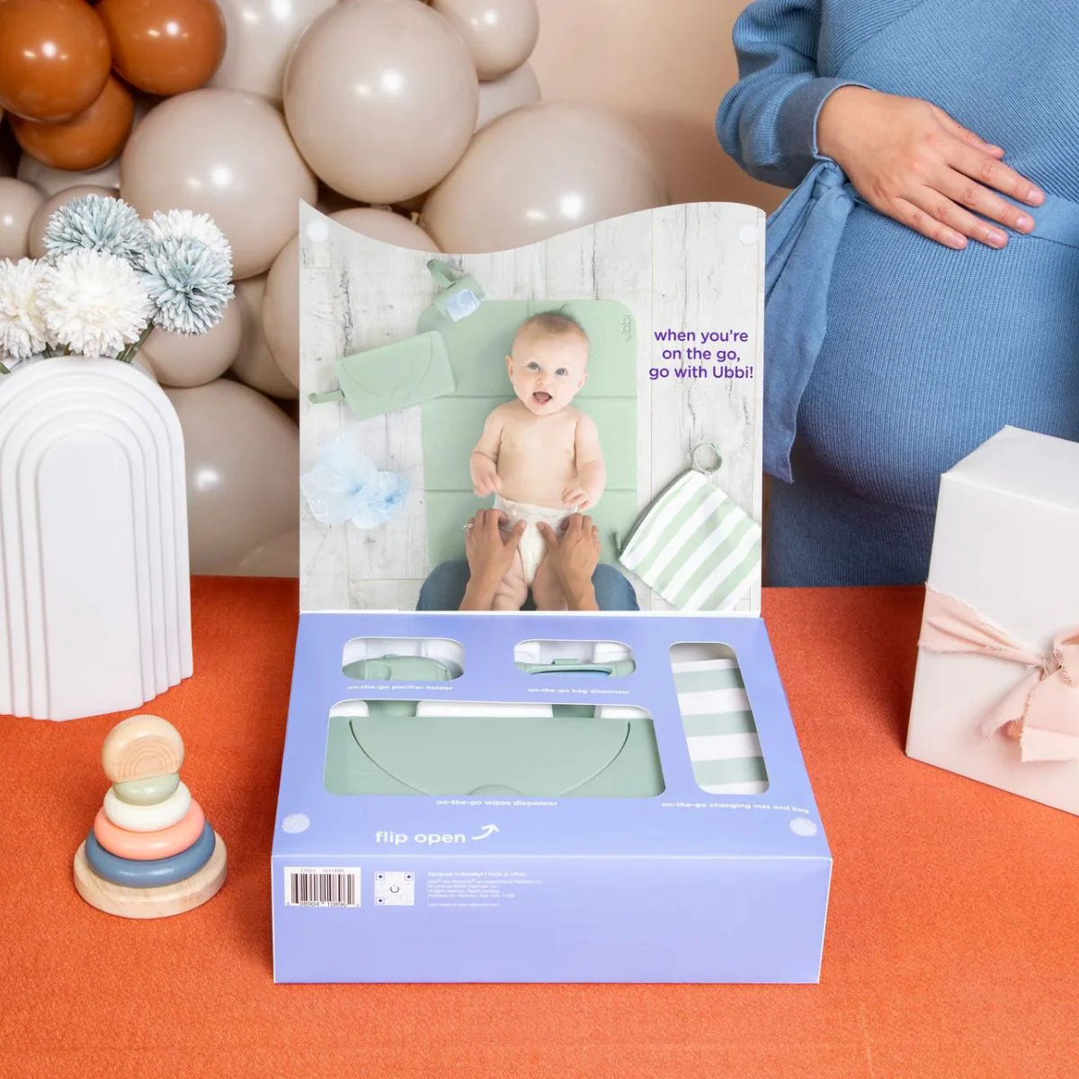 Ubbi On-the-Go Diaper Changing Gift Set 4-Piece - Sage - Image 11