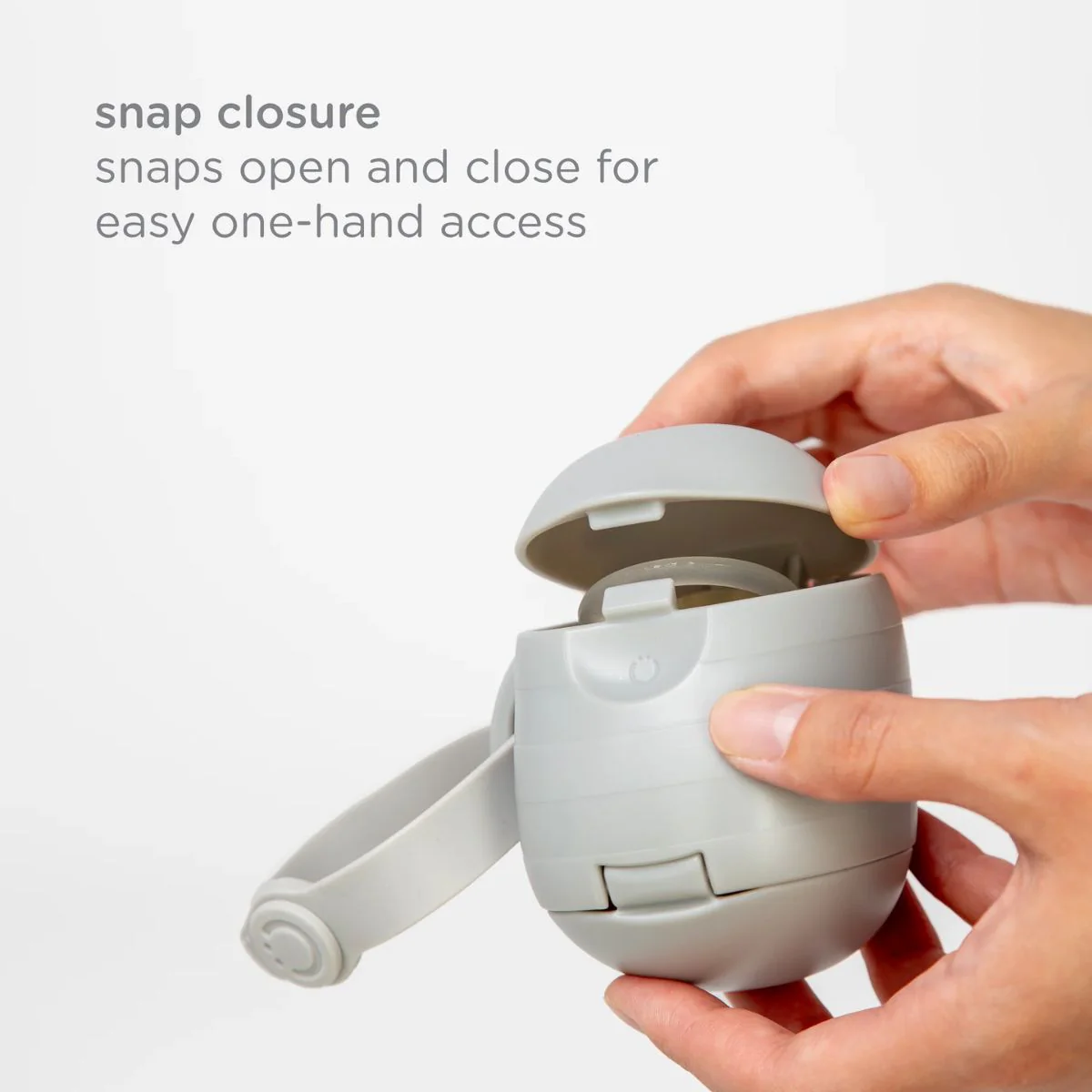 Ubbi On-The-Go Pacifier Holder - Grey - Image 6
