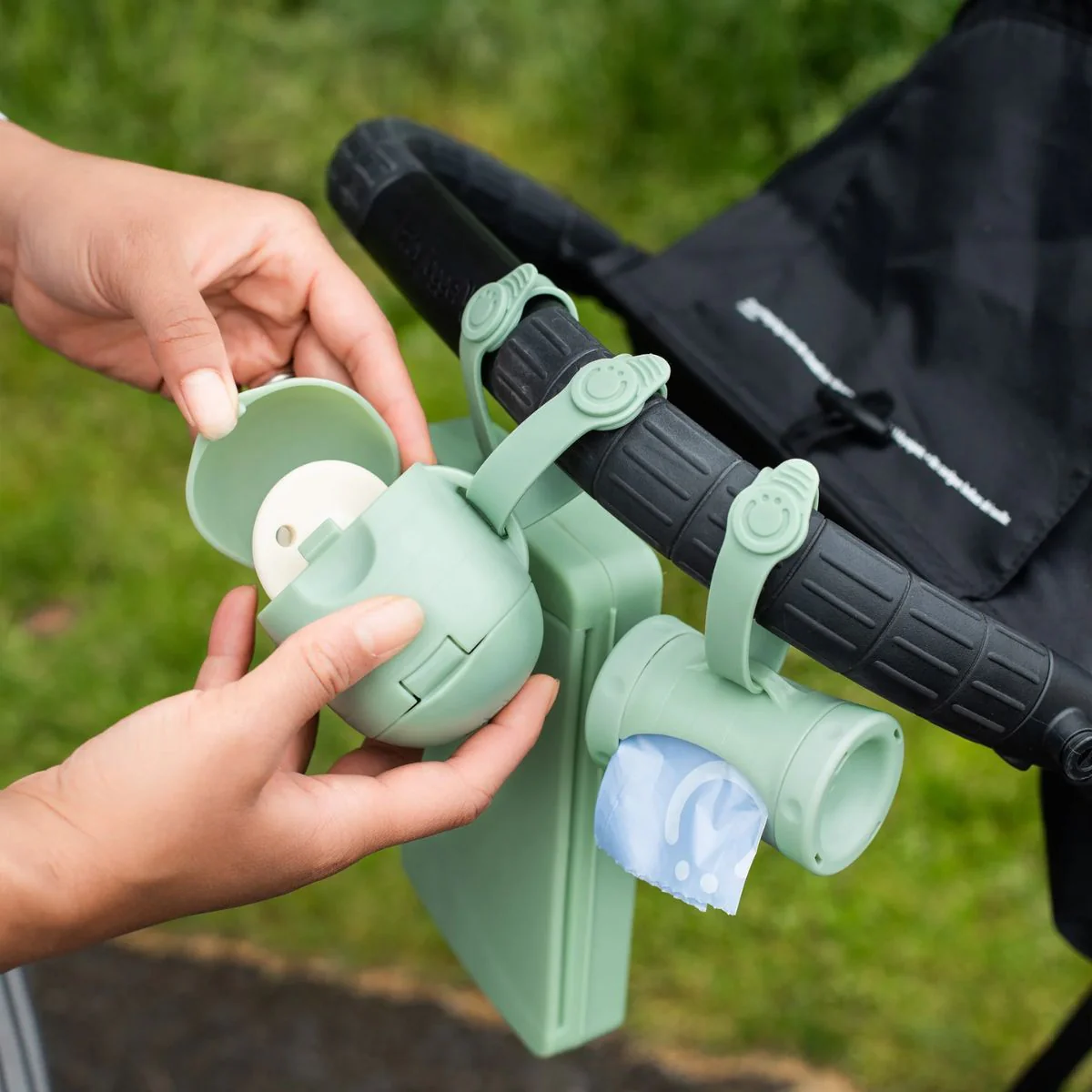 Ubbi On-The-Go Pacifier Holder - Sage - Image 2
