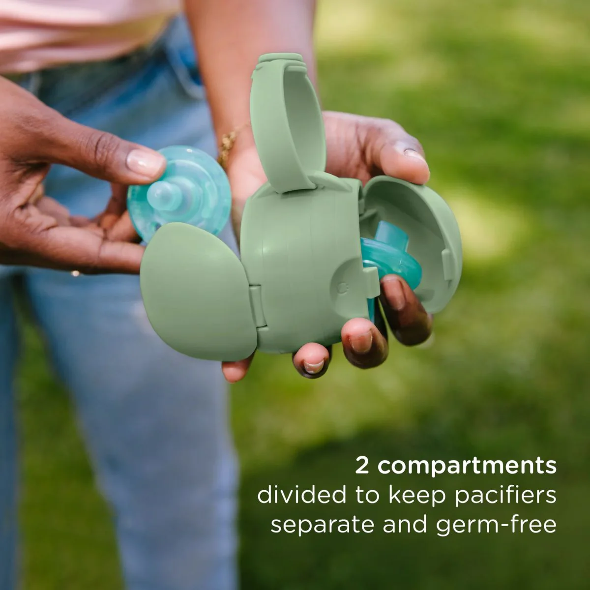 Ubbi On-The-Go Pacifier Holder - Sage - Image 6