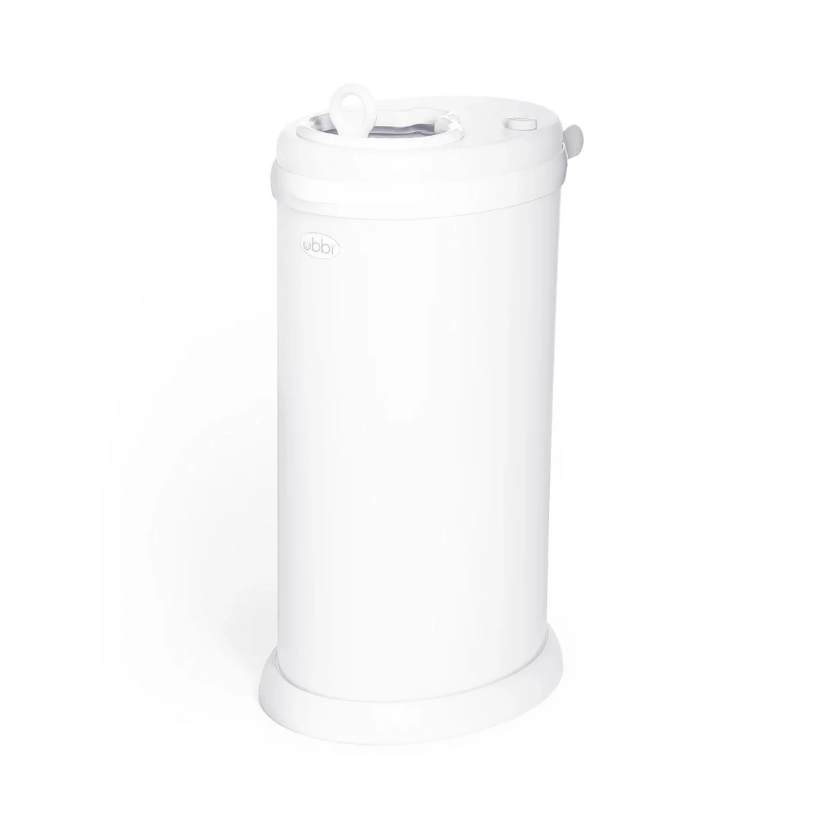 Ubbi Steel Diaper Pail Odor Control System - White