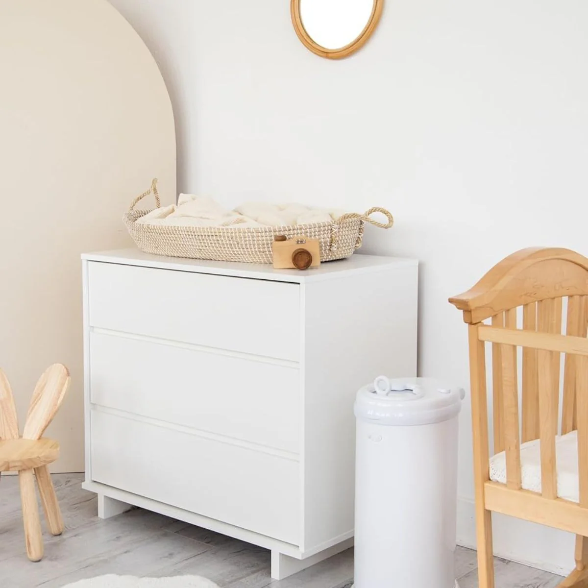 Ubbi Steel Diaper Pail Odor Control System - White - Image 14
