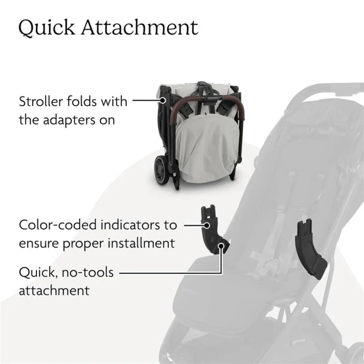 Uppababy - Adapters For Minu V3 - (Compatible with all Mesa and Aria car seats) - Image 6