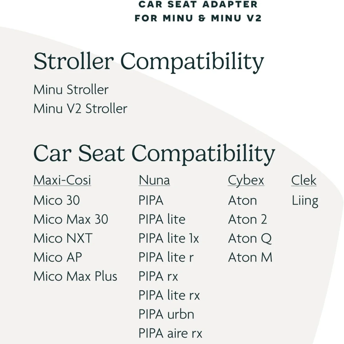 Uppababy Minu/Minu V2 Adapter Maxi-Cosi Nuna Cybex Besafe - Image 6