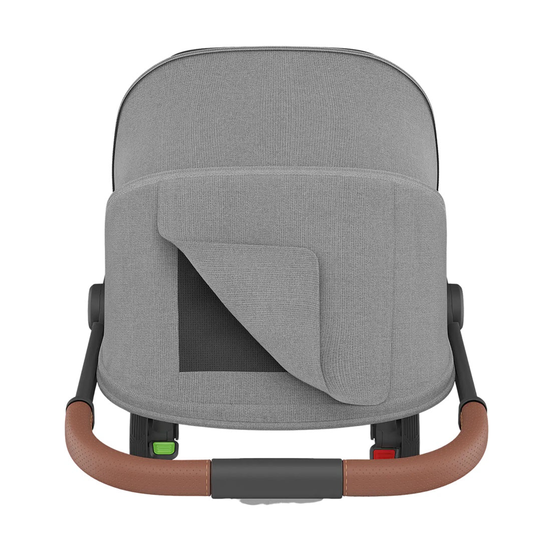UPPAbaby Minu V3 Compact Stroller - Greyson (Charcoal Melange / Carbon Frame / Saddle Leather) - Image 6