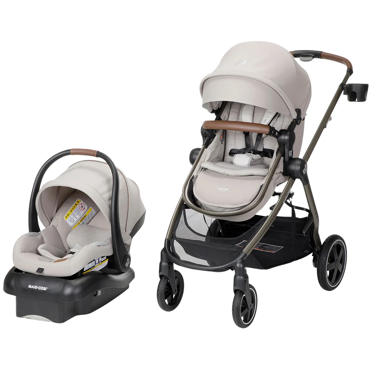 Maxi-Cosi Zelia Luxe 5-in-1 Modular Travel System - New Hope Tan - Image 4